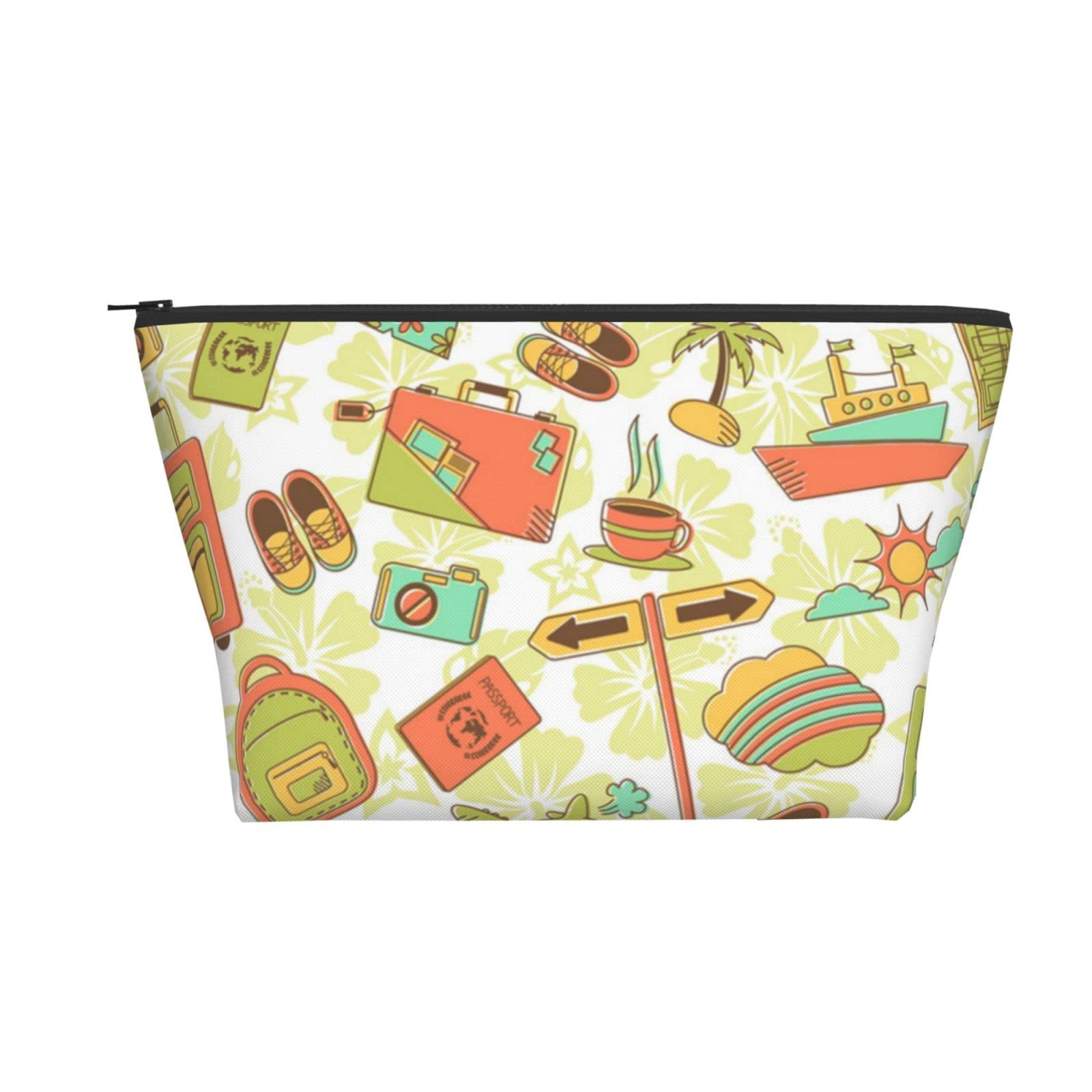 Augenstern Portable Waterproof Cosmetic Bag for Travel, Vacation & Camping | Makeup Pouch & Toiletry Organizer for Women & Girls | Perfect for Daily Use, Gym, Beach Trips & Weekend Getaways