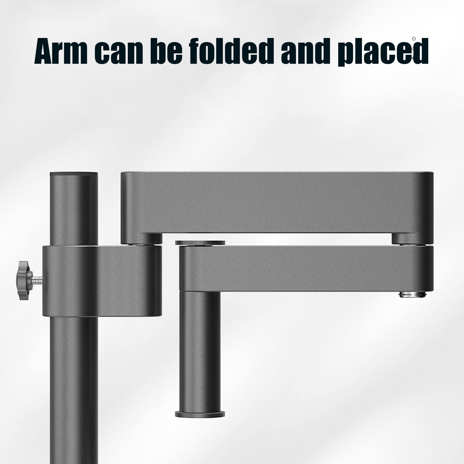 Professional Microscope Stand with Articulating Rotatable Arm & Clamp | Universal Telescoping Boom Arm for Stereo Microscopes, HDMI Cameras & Phones | Perfect for Soldering, Lab Work & Photography