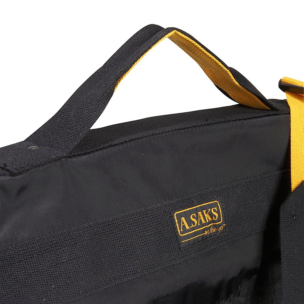 A.Saks Expandable Deluxe Garment Bag for Travel - Carry On Suitcase Organizer with Hanging Hook, Perfect for Business Trips, Weddings & Vacations