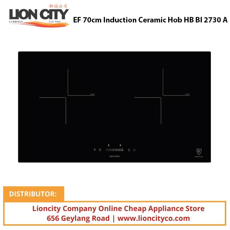 EF HB BI 2730 A 70cm Built-in Induction Ceramic Hob with EF 90cm Conventional Hood EFCH 9202T BK - Modern Kitchen Cooking Solution for Home Chefs