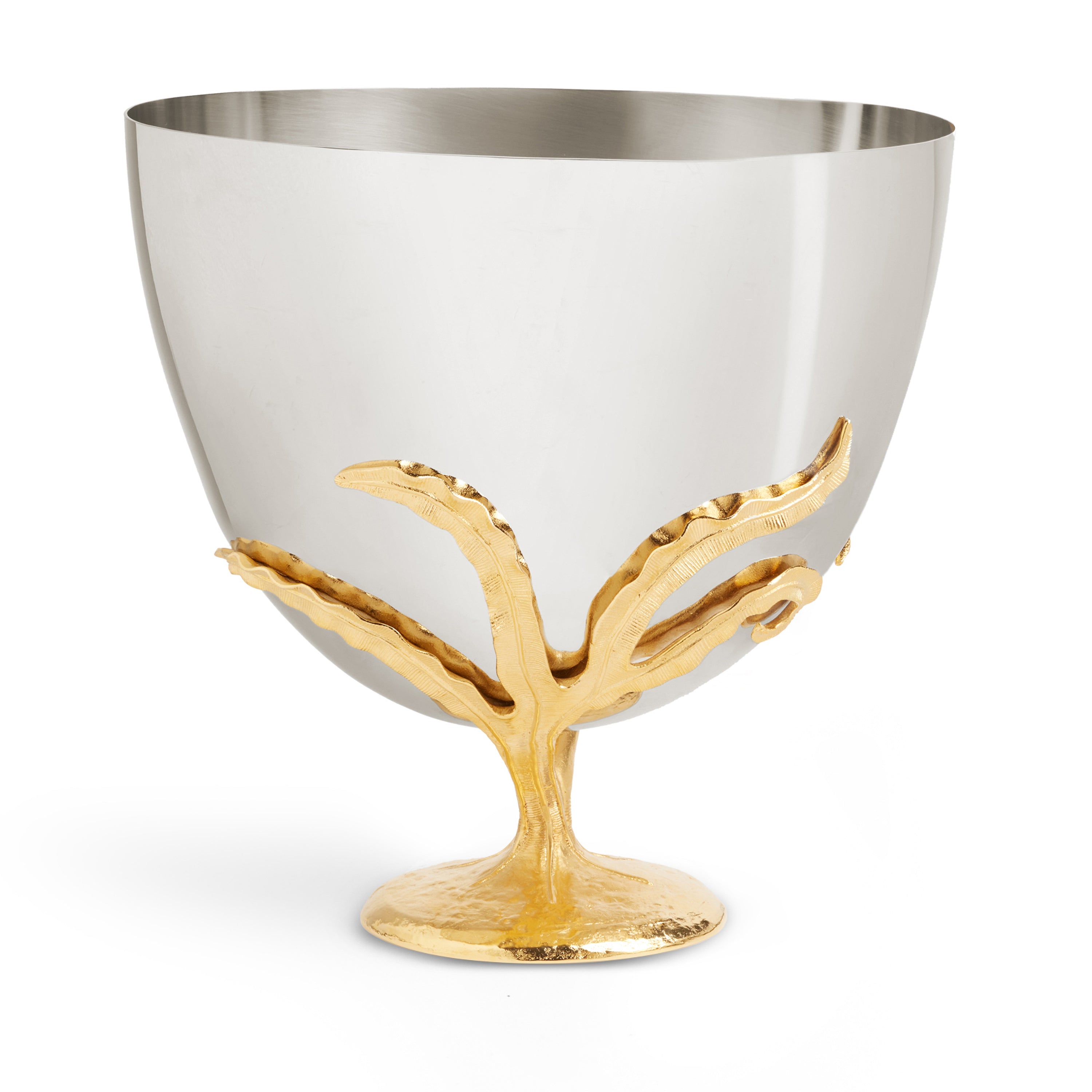 Champagne Bucket with Fern Design - Elegant Wine Cooler for Parties, Weddings & Home Decor