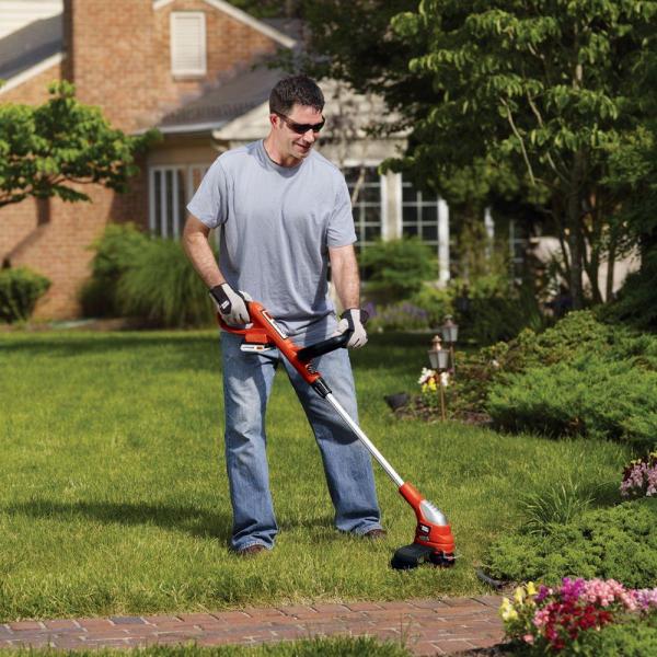 BLACK + DECKER 20V Max Lithium 12-Inch Cordless String Trimmer & Lawn Edger with 2 Batteries - Refurbished with Full Warranty - Perfect for Lawn Care, Yard Maintenance & Landscaping