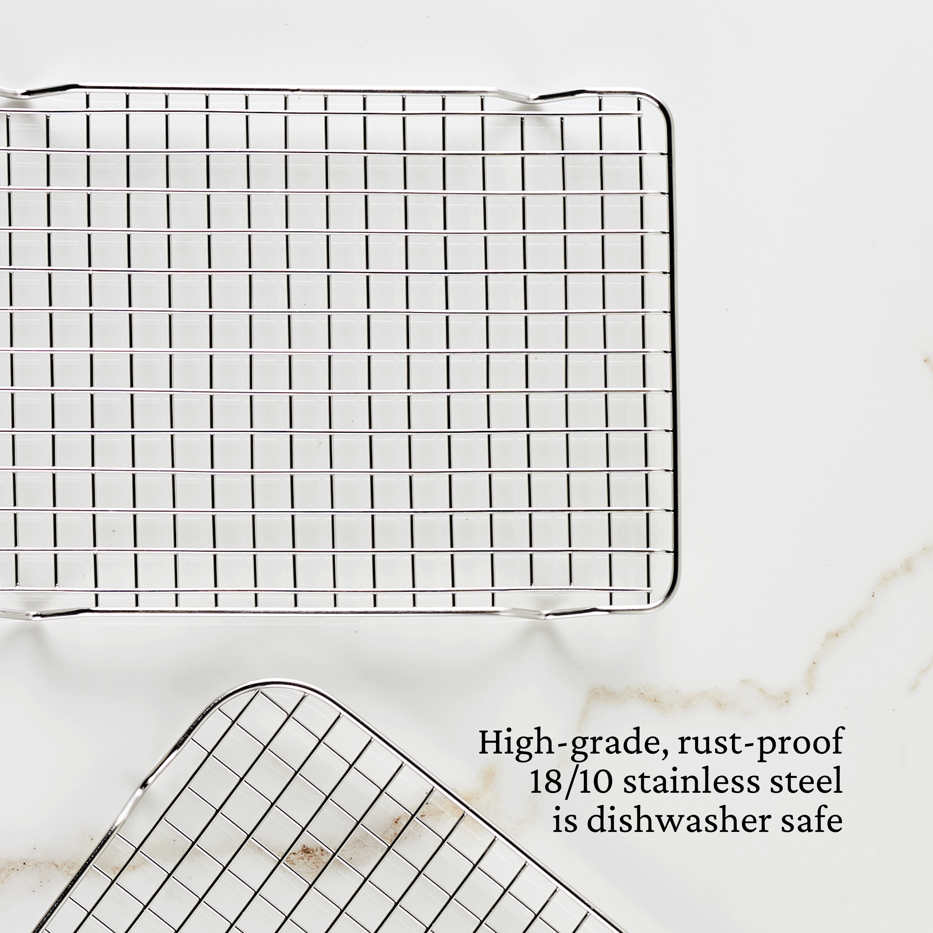 Provisions OvenBond Baking Rack - Quarter Sheet Pan for Perfect Baking | Durable Cookie Cooling Rack & Roasting Rack for Home Bakers, Ideal for Cookies, Cakes, and Roasted Vegetables