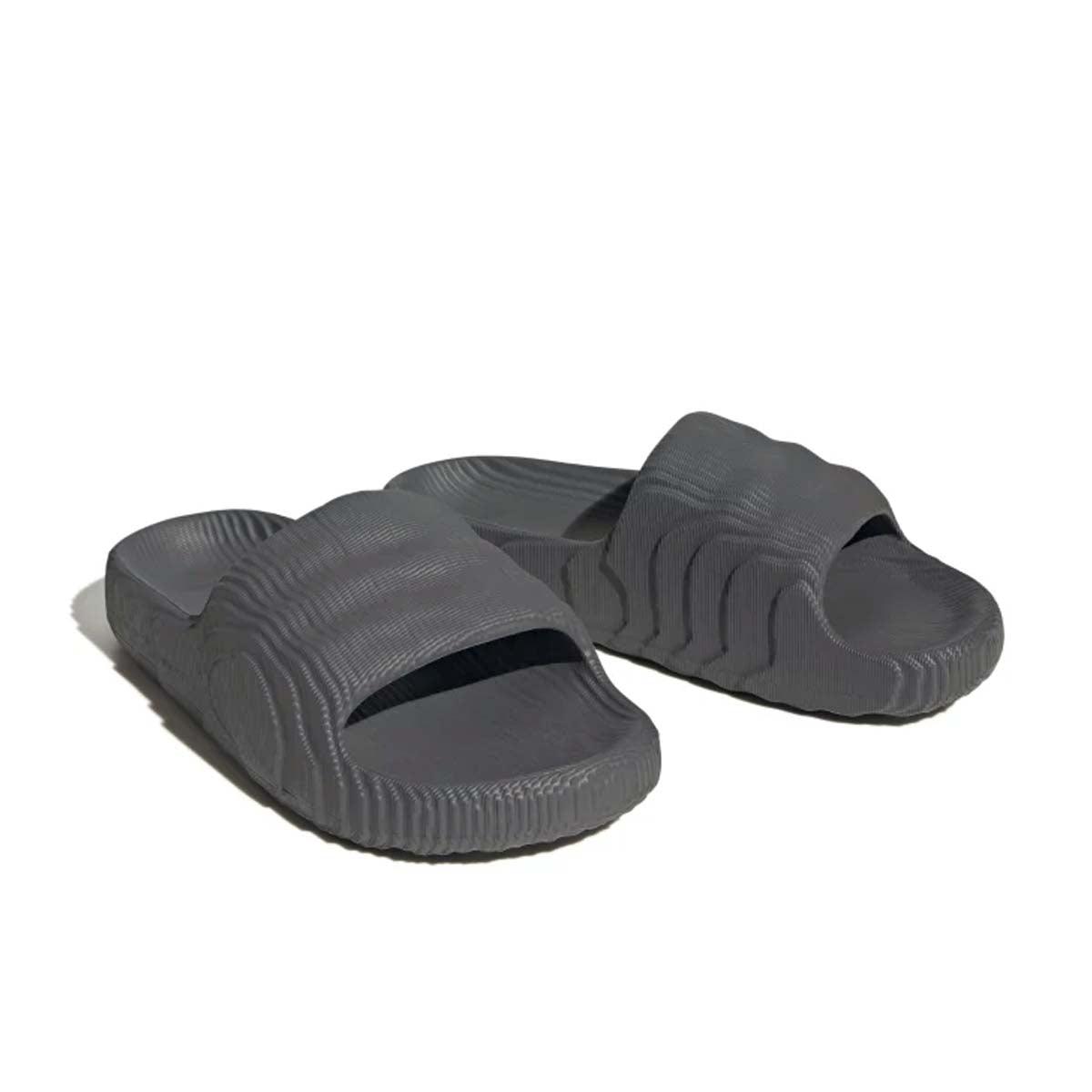 Adilette 22 Comfort Slides - Grey Five Color | Men's & Women's Athletic Shower Sandals | Perfect for Pool, Gym, and Beach Wear