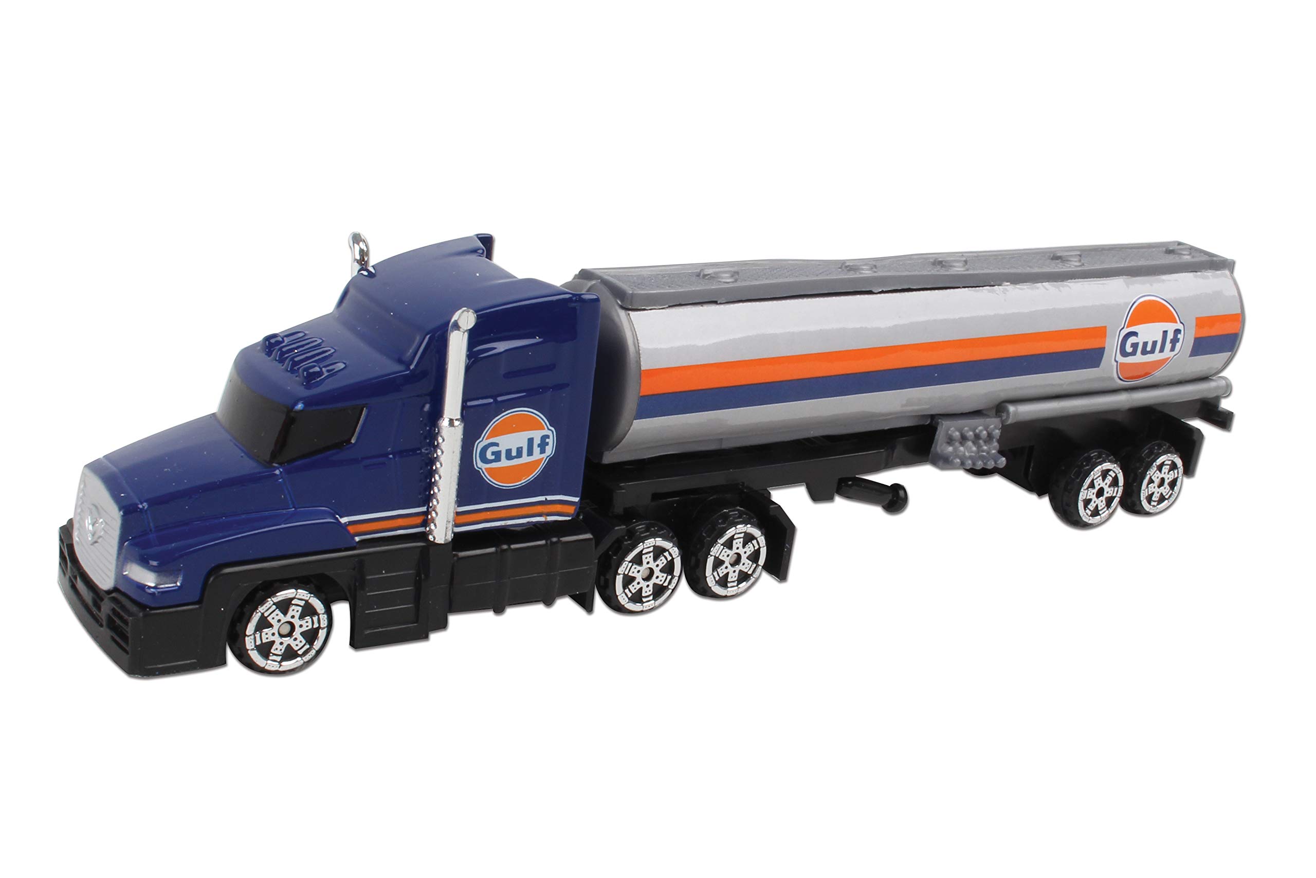 Daron Gulf Oil Tanker Truck Toy - 1:64 Scale Diecast Model Car with Realistic Details - Perfect for Kids Collectors & Display (Playtime, Gifts, Office Decor)