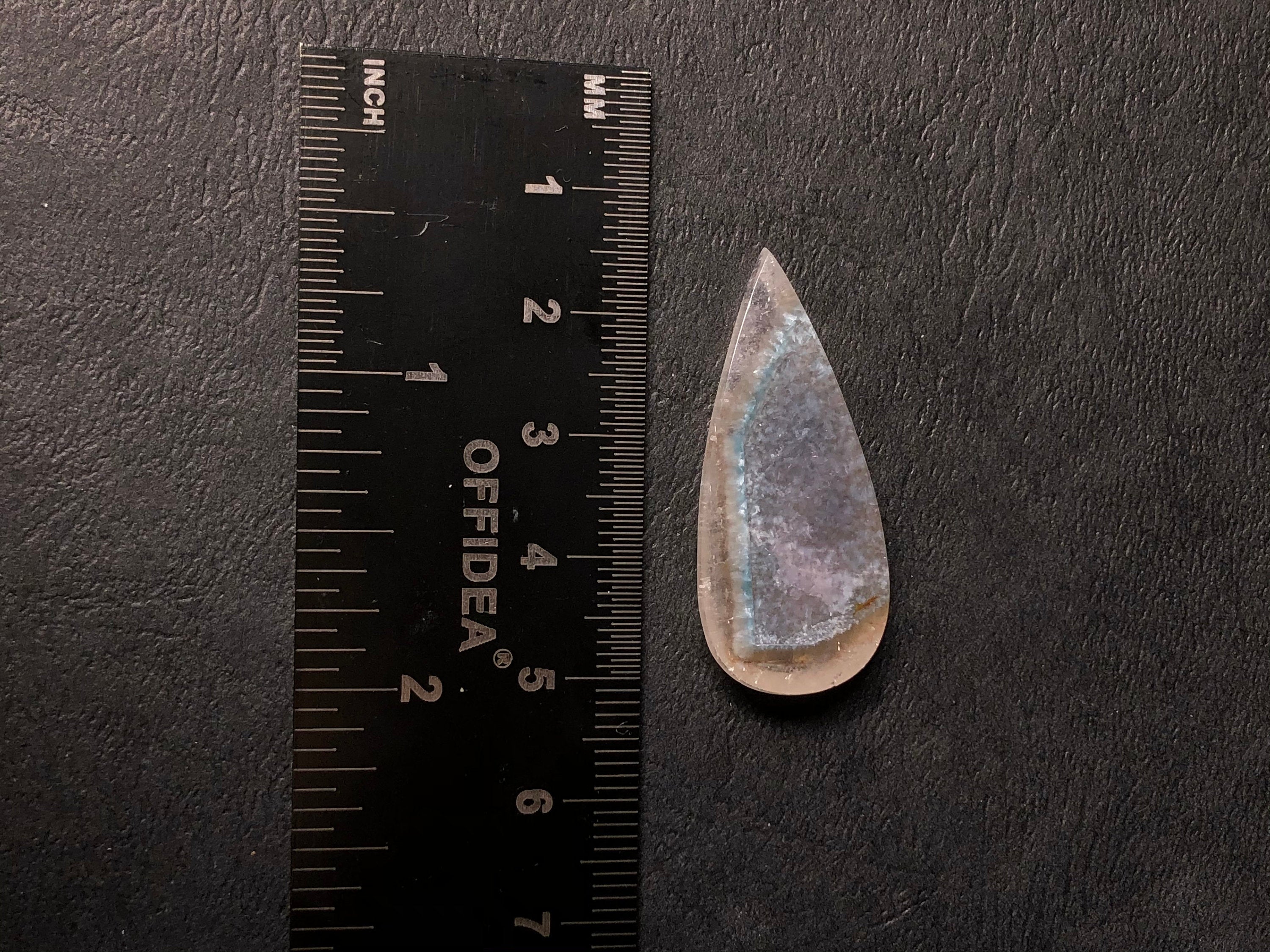GILALITE Cabochon | Medusa Paraiba Quartz Teardrop Gemstone for Jewelry Making (43869) | Handmade Beads, Wire Wrapping & DIY Crafts