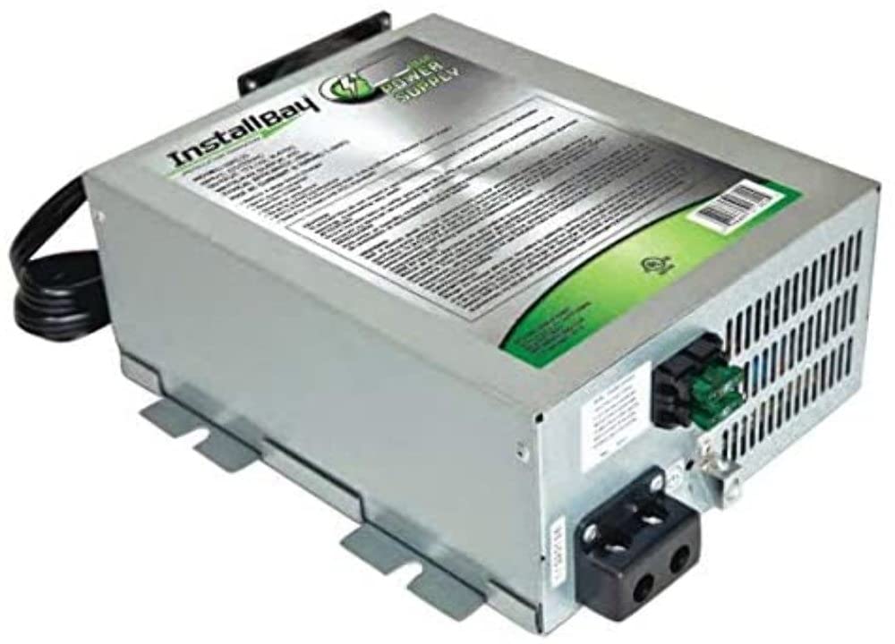 InstallBay 55A Power Supply 4-Stage Smart Battery Charger for Cars, Motorcycles, Boats & RVs - Fast Charging & Maintenance Mode