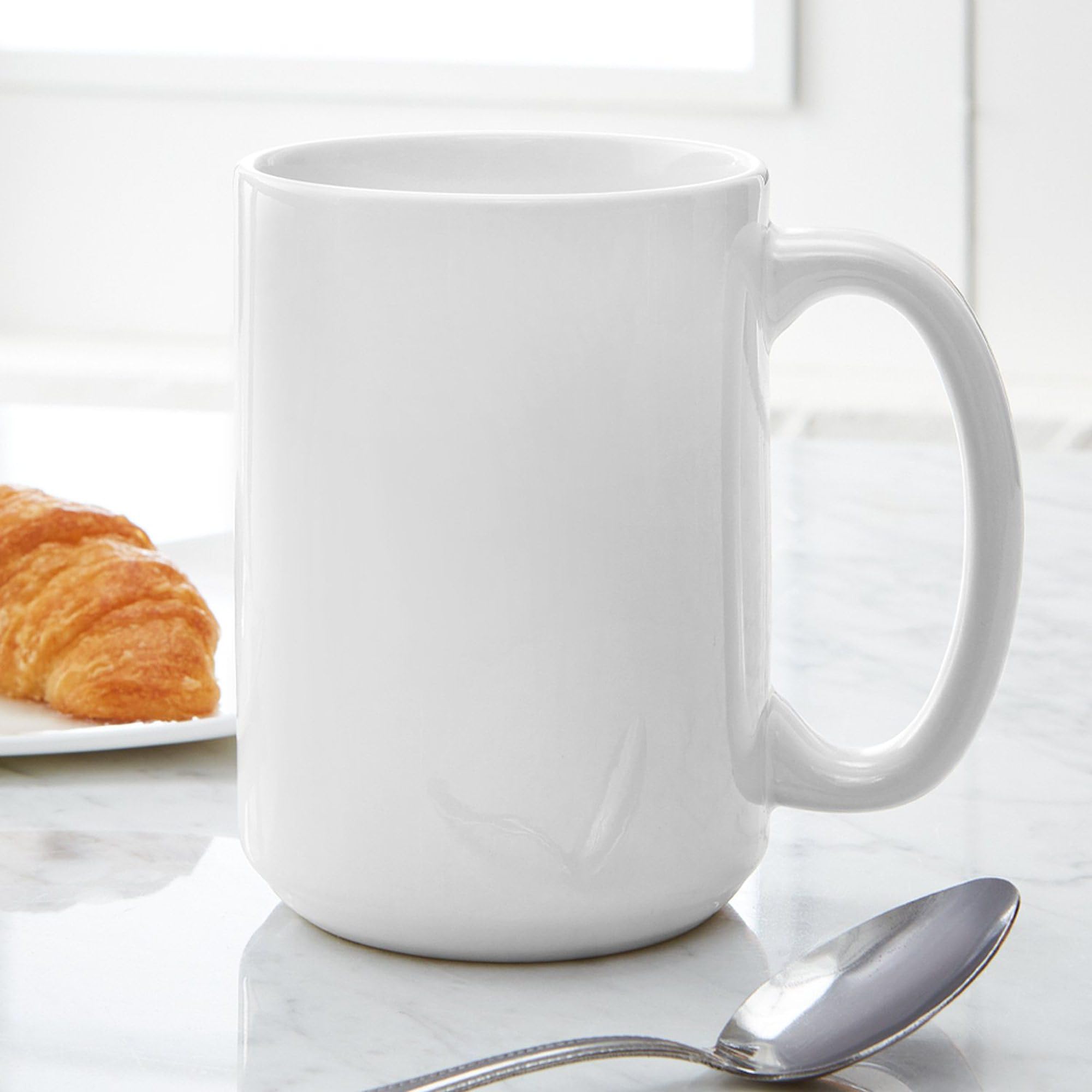 Queen Bee Large Coffee Mug - 15 oz. White Ceramic Cup for Tea & Hot Drinks - Perfect for Office, Home & Gifts