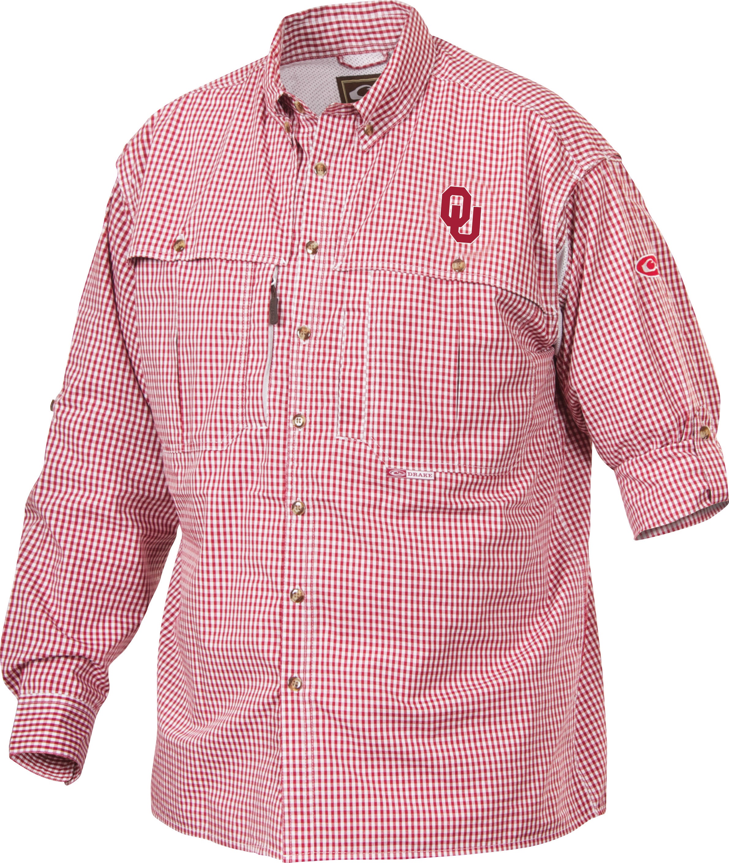 Oklahoma Plaid Wingshooter's Shirt - Men's Long Sleeve Hunting Shirt for Outdoor Shooting & Bird Hunting | Durable & Comfortable for All-Day Wear
