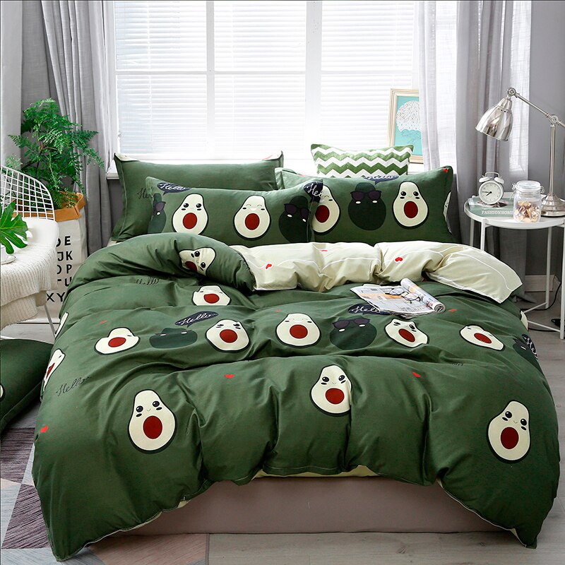 Premium Kids Avocado Bedding Set - 100% Cotton Soft Crib Sheets & Comforter for Toddler Boys Girls | Nursery Decor, Baby Shower Gift, Cozy Bedroom Essentials