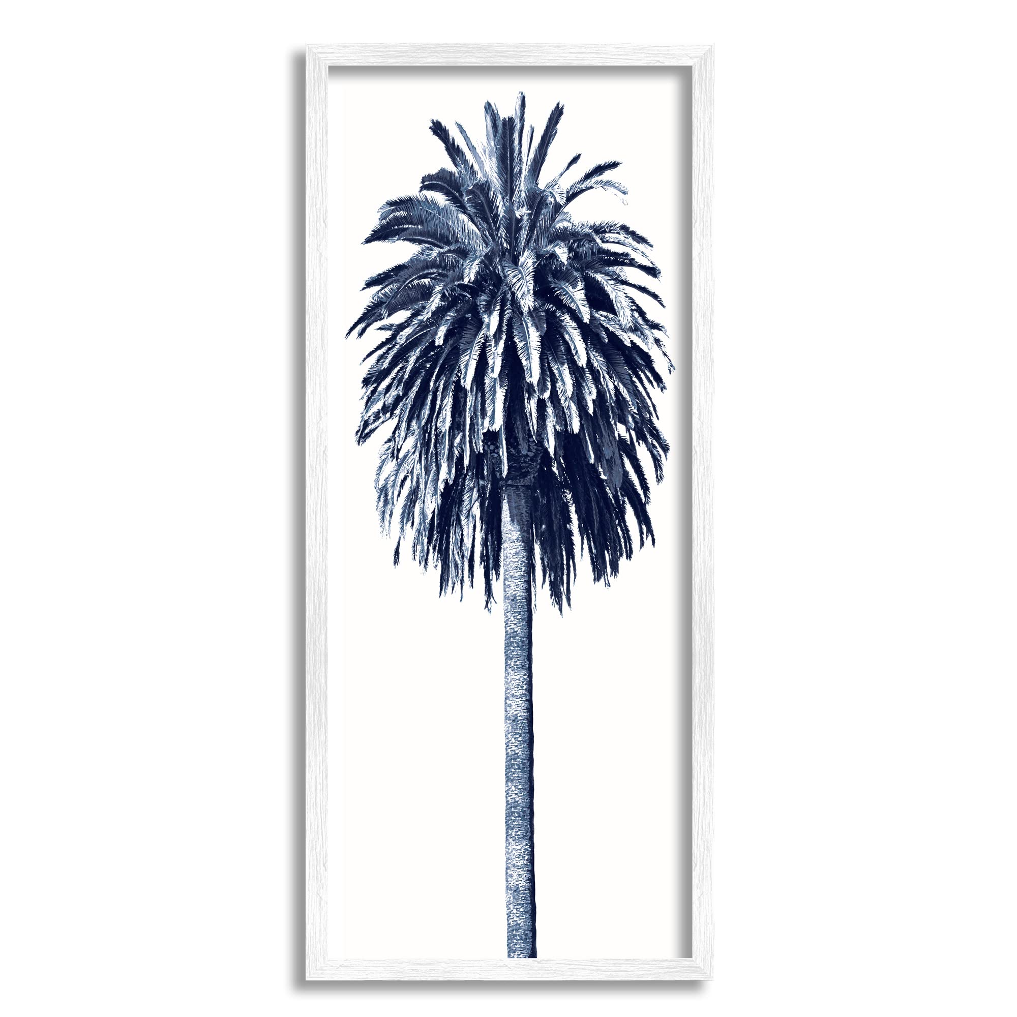 Stupell Industries Tall Tropical Palm Tree Plant Greyscale Photography Wall Art - Modern Home Decor by Devon Davis - Perfect for Living Room, Bedroom & Office