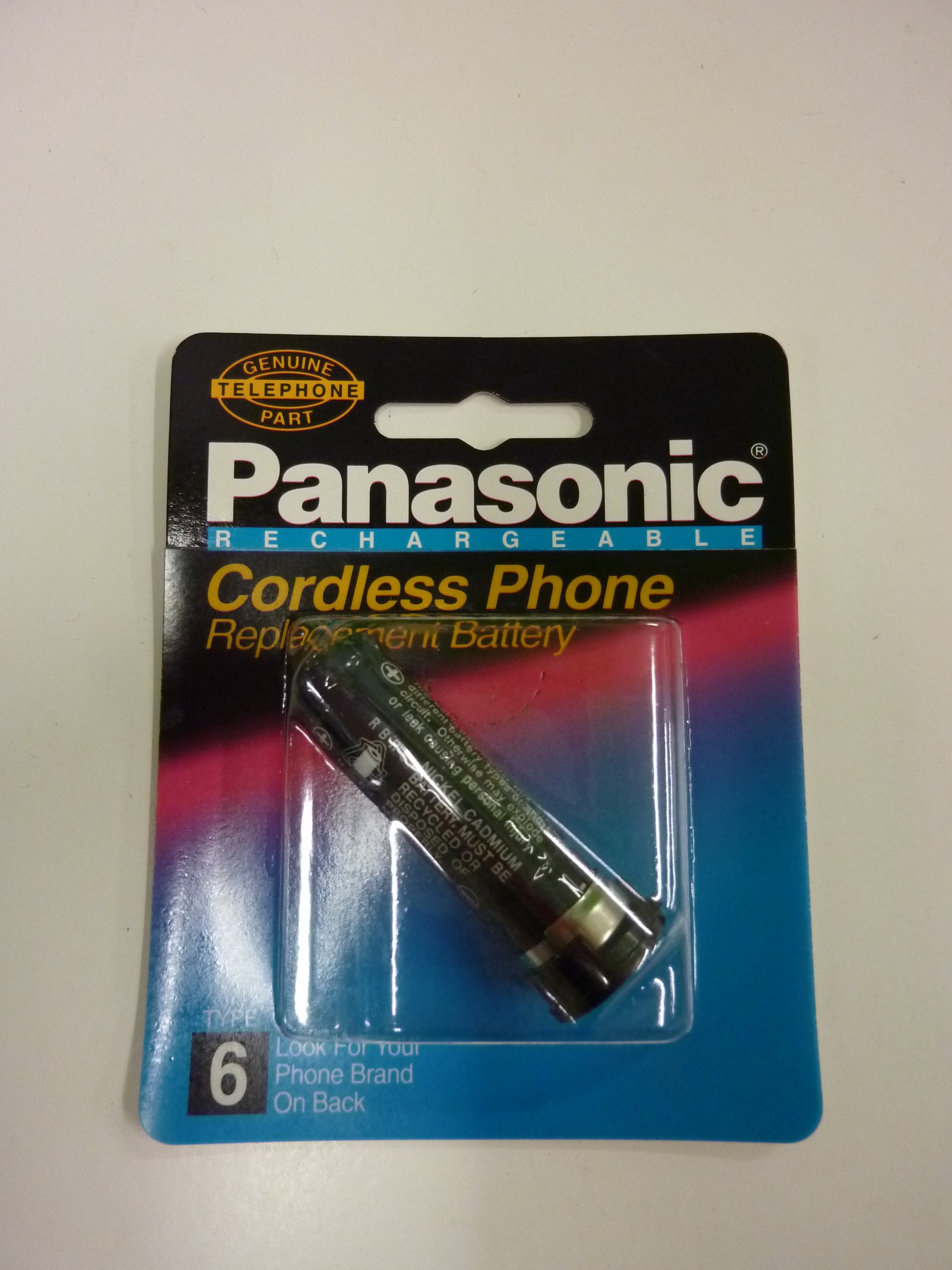 Panasonic P-P202 3.6V NiCd Rechargeable Battery Pack for Panasonic Cordless Phones - Compatible with KX-TG, KX-TGA & Other Models - Perfect for Home & Office Cordless Phone Systems