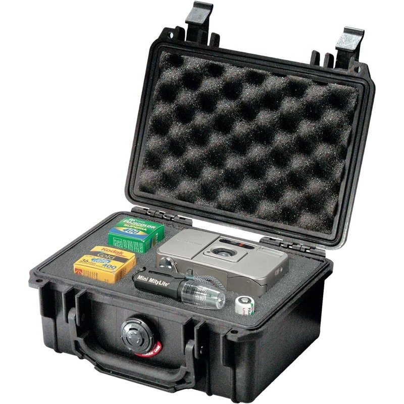 Pelican 1120 Waterproof Hard Case with Customizable Foam Insert - Durable Protective Storage for Cameras, Electronics & Tools - Travel, Outdoor & Military Use