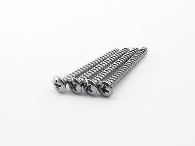 Fender Original Guitar Neck Mounting Screws Chrome - Replacement Hardware for Electric & Acoustic Guitars - Perfect for DIY Repairs & Upgrades
