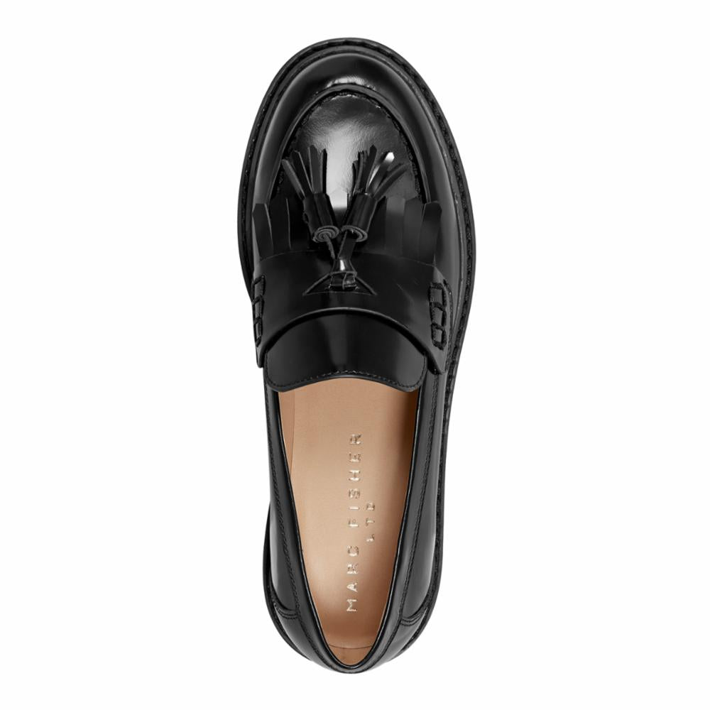 Marc Fisher Ltd Women's Ozzie Black Leather Ankle Boots - Stylish & Comfortable for Work, Casual Outfits & Fall Fashion