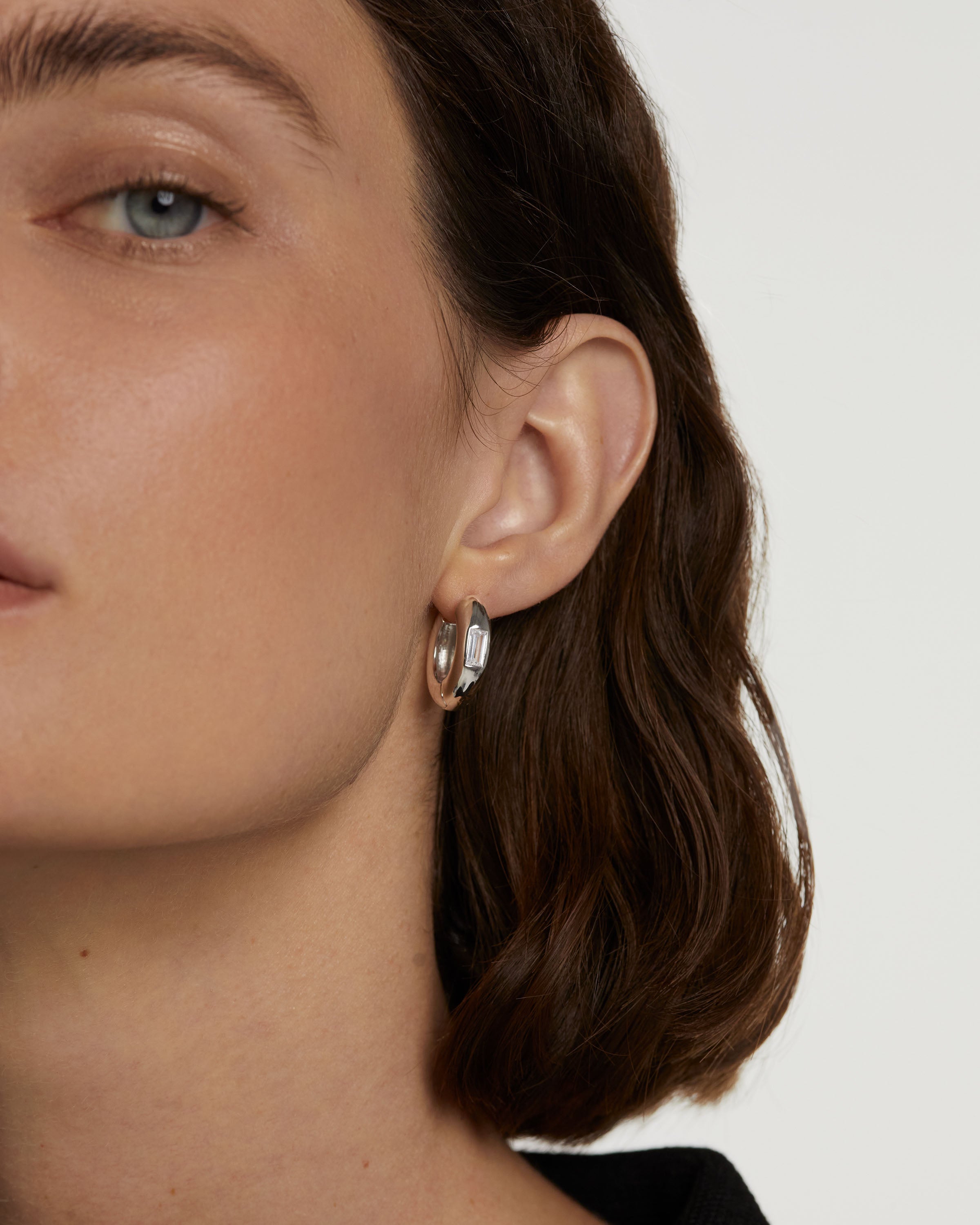 Stylish Kali Silver Hoop Earrings for Women - 925 Sterling Silver Hypoallergenic Jewelry - Perfect for Everyday Wear, Parties & Gifts
