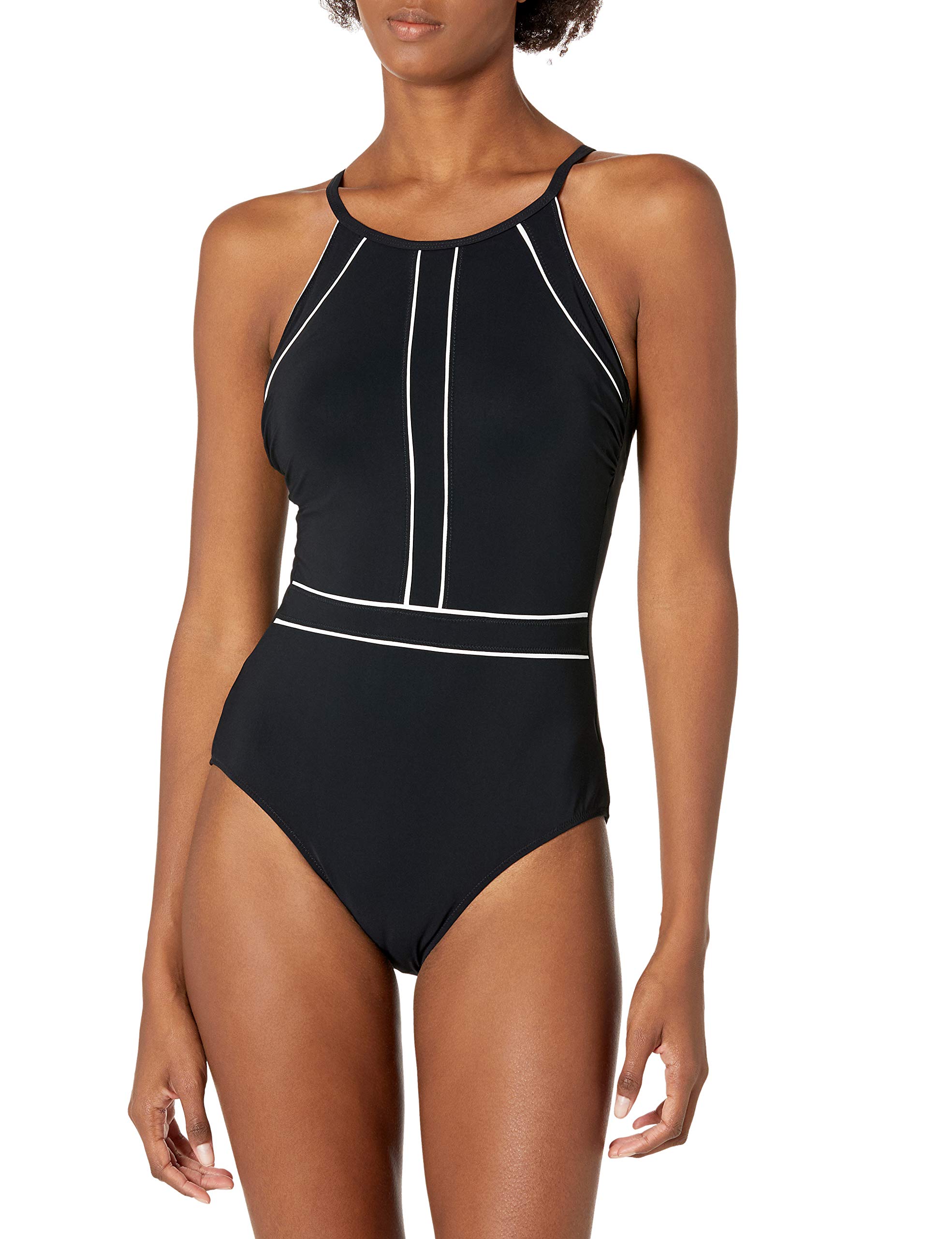 Gottex Women's High Neck One Piece Swimsuit - UPF 50+ Swimwear for Beach, Pool & Water Sports - Slimming Bathing Suit with Support & Coverage