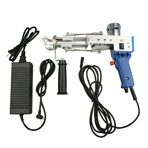Electric & Manual Loop Pile Tufting Gun - Handheld Carpet Weaving Machine for DIY Rugs, Home Decor & Craft Projects | Cut Pile Rug Making Tool for Beginners & Professionals