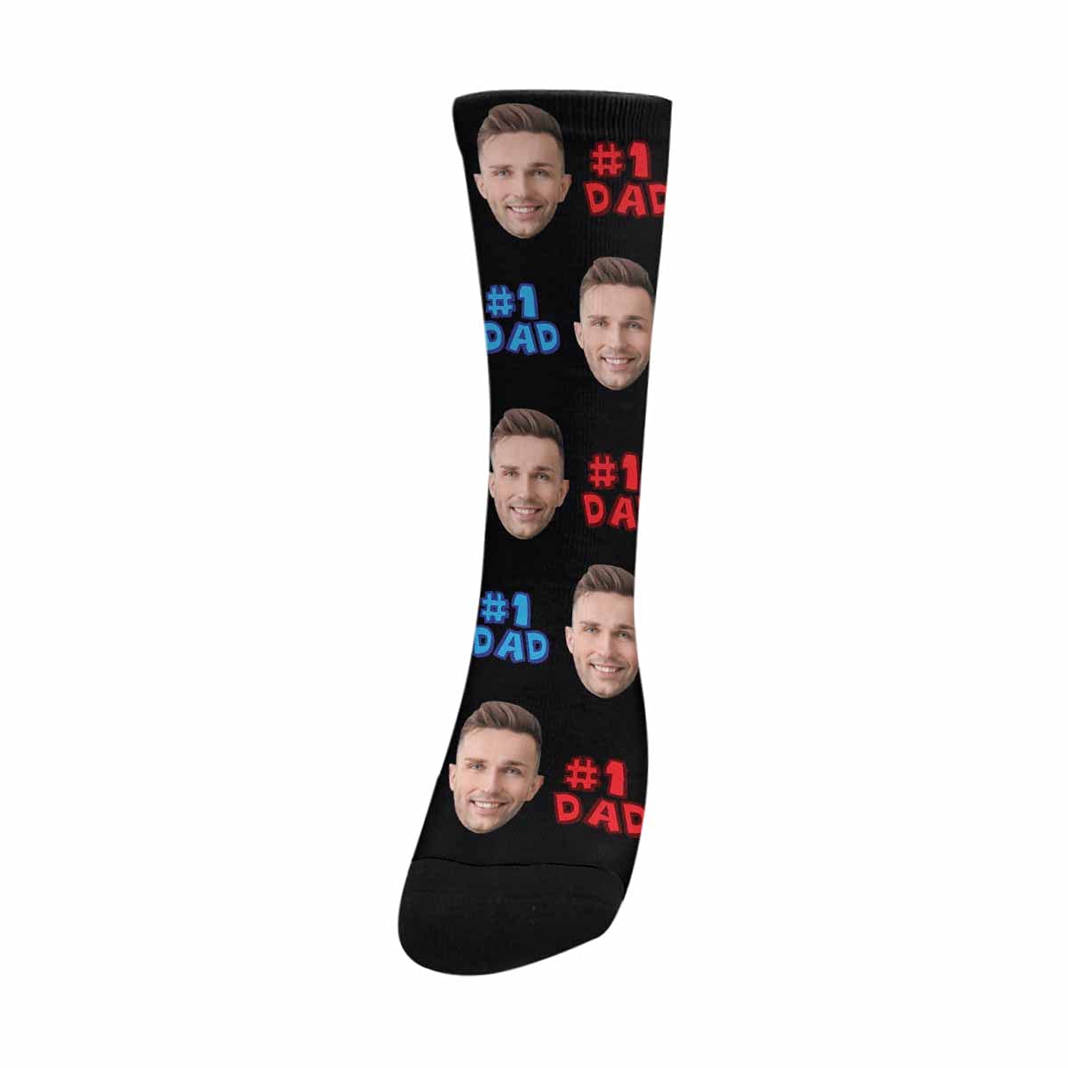 Custom Funny Face Socks for Dad - Personalized Father's Day Gift - Great for Gifts, Special Occasions & Everyday Wear