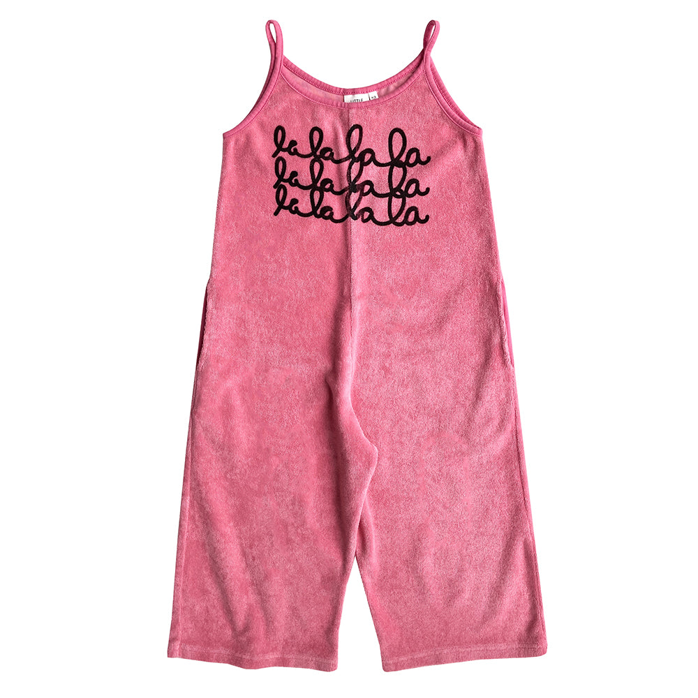 LMH LALALA Women's Terry Cloth Jumpsuit - Soft & Comfortable Romper for Lounge, Sleepwear, and Casual Outfits