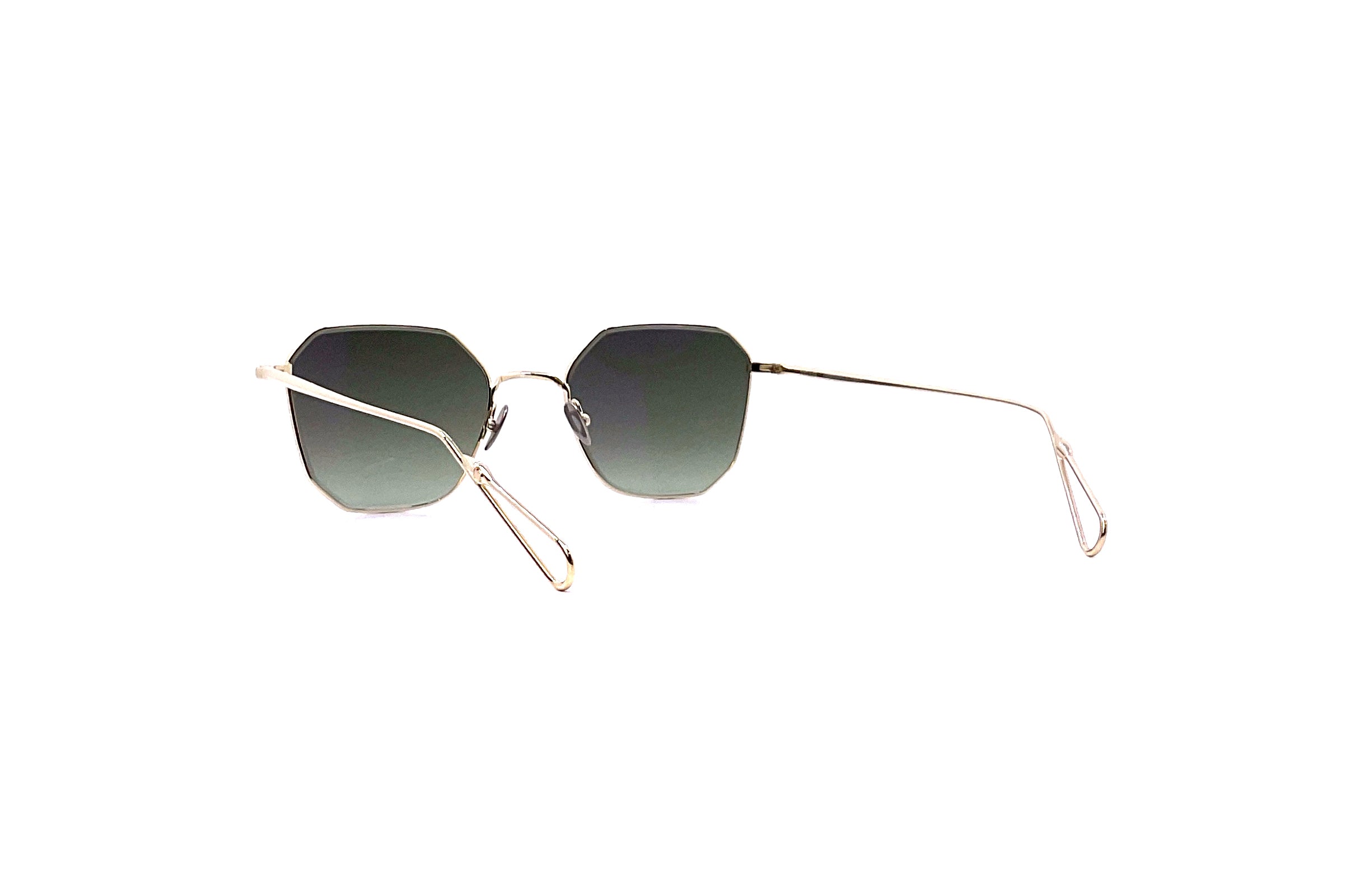 Ahlem Couronnes Sun Sunglasses - Grey Gold Frame with UV Protection - Stylish & Lightweight for Outdoor Activities, Travel & Fashion