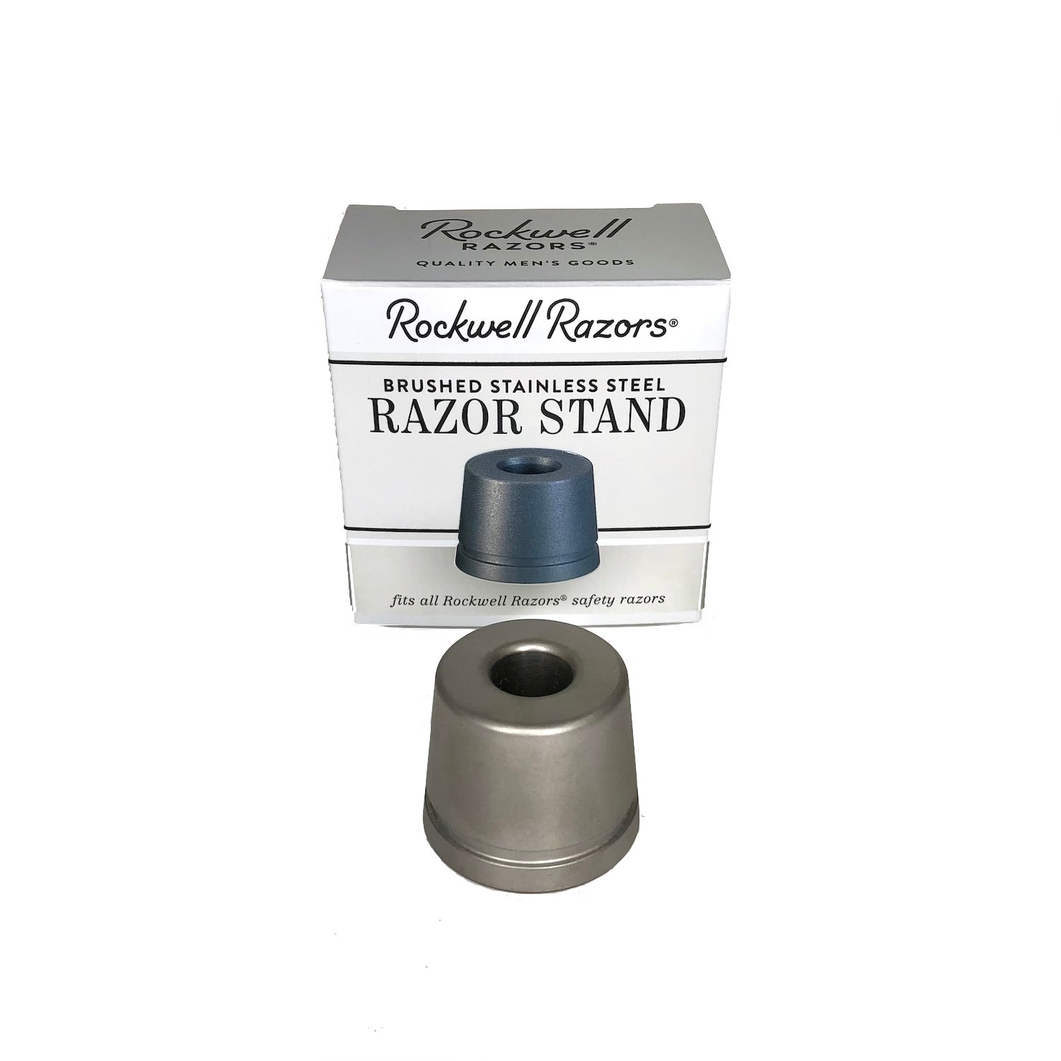 Premium Rockwell 6S Razor Stand - Durable Chrome-Plated Metal Razor Holder for Rockwell 6S Safety Razors - Perfect for Bathroom Countertop Organization & Travel Shaving Kit
