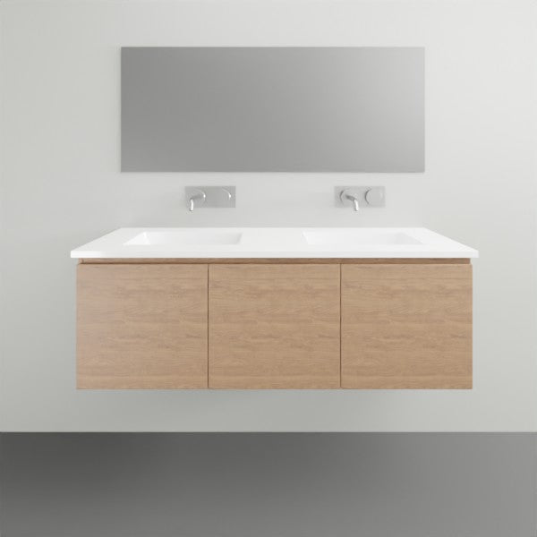 ADP Glacier Lite All Door Slim Vanity with Ceramic Top - Modern Bathroom Sink Cabinet for Small Spaces, Powder Rooms & Guest Baths