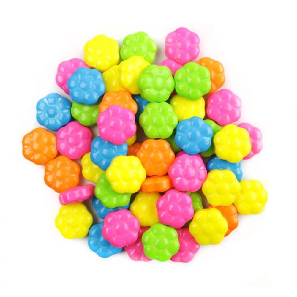 Flower Power Fruit Flavored Pressed Candy - Bulk 3 lb Bag | Assorted Flavors Hard Candy for Parties, Gifts & Office Snacks