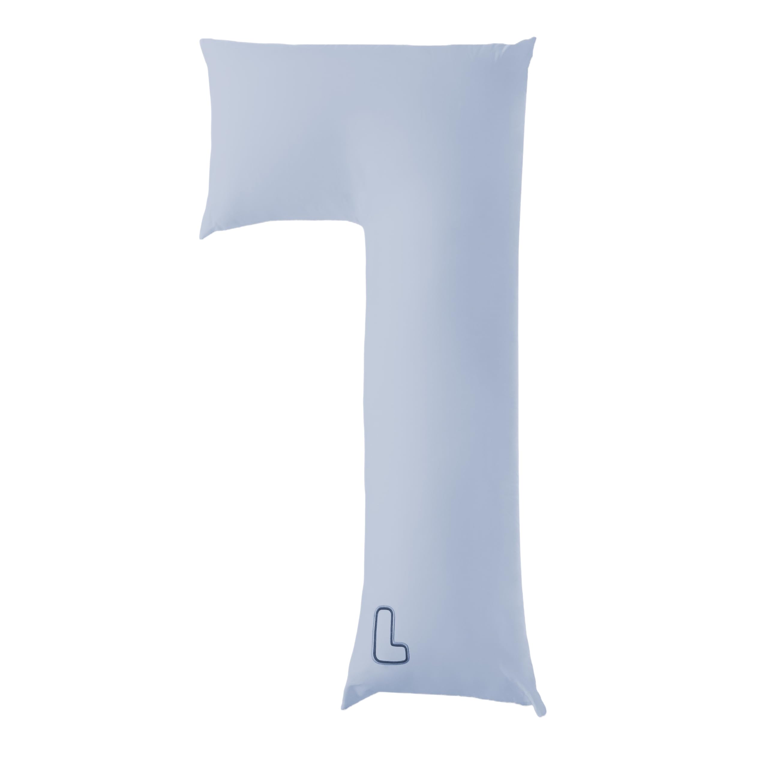 SnuggL Body Pillow for Knee, Back & Hip Support - 28x54 Inch Long Pillow for Side Sleepers & Pregnancy - Includes 2 Sky Blue Pillowcases - Perfect for Comfort, Pain Relief & Better Sleep