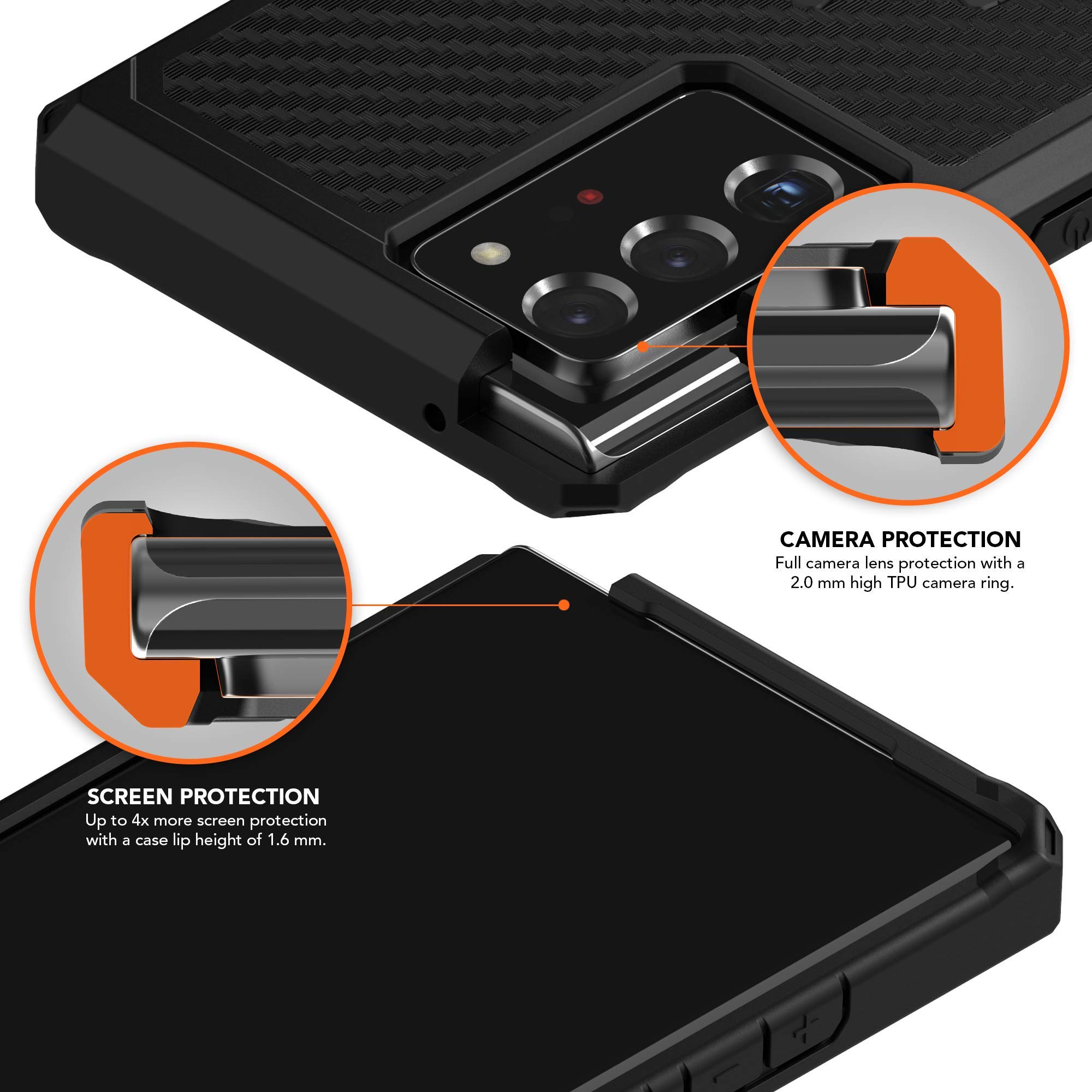 ROKFORM Galaxy Note 20 Ultra Magnetic Case - Military Grade Rugged Protective Cover with Quad Tab Twist Lock, Drop Tested Armor (Black) - Perfect for Outdoor Adventures and Daily Use