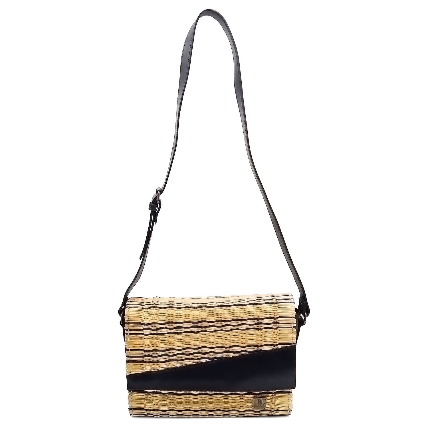 Handmade Wicker Vegan Straw Basket Bag for Women - Eco-Friendly Beach Tote & Summer Purse - Perfect for Picnics, Shopping & Vacation - Made in Portugal