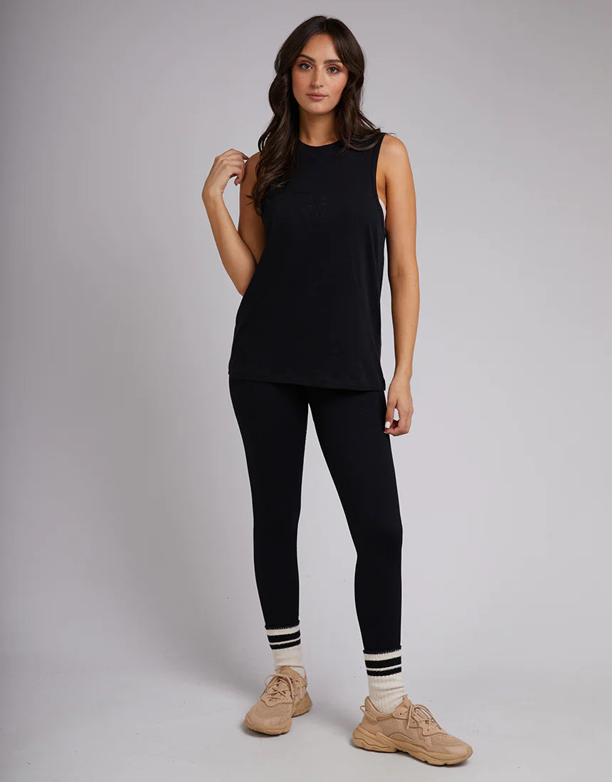 Anderson Tank Top for Women - Soft & Comfortable Black Stretch Cotton Casual Shirt | Perfect for Yoga, Gym, Running & Everyday Wear