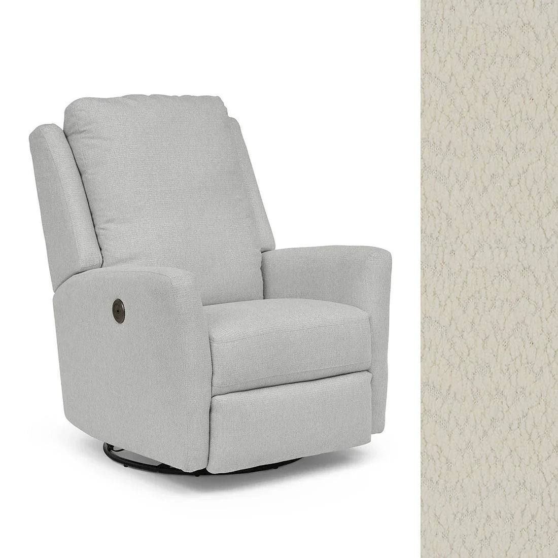 Best Heatherly Power Swivel Glider Recliner Chair - Ergonomic Comfort for Living Room, Nursery & Home Theater - Adjustable Electric Massage Chair with USB Ports