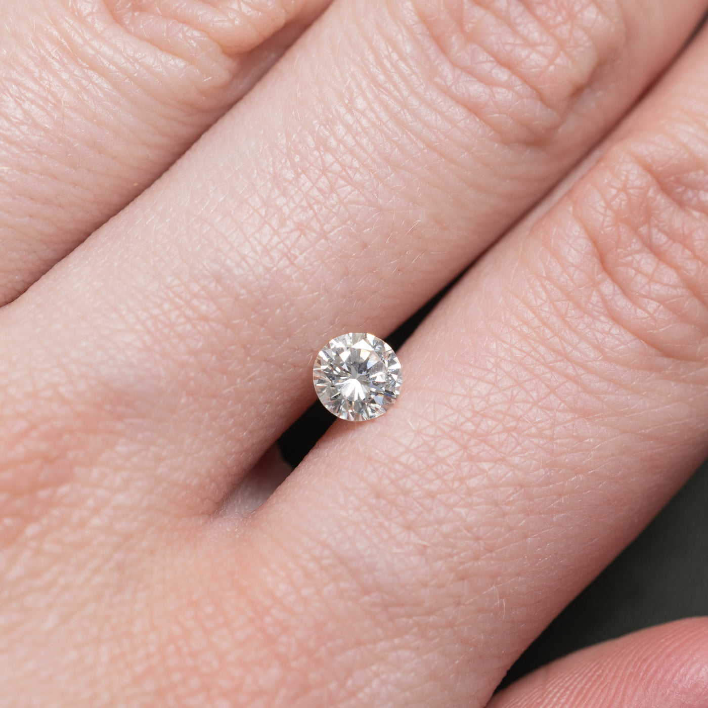0.57ct Round Brilliant Cut Loose Diamond - VS2/SI1 Clarity, K Color | Perfect for Engagement Rings & Fine Jewelry