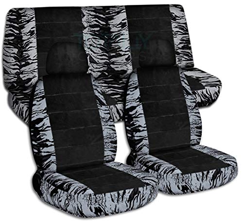 Silver Snow Tiger & Black