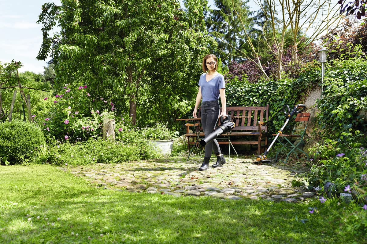 Worx WG547E.9 20V Cordless Leaf Blower with Turbine Technology - 2 Speed Settings, One-Hand Operation (Battery & Charger Not Included) - Ideal for Yard Cleaning, Patio Maintenance, and Quick Leaf Removal