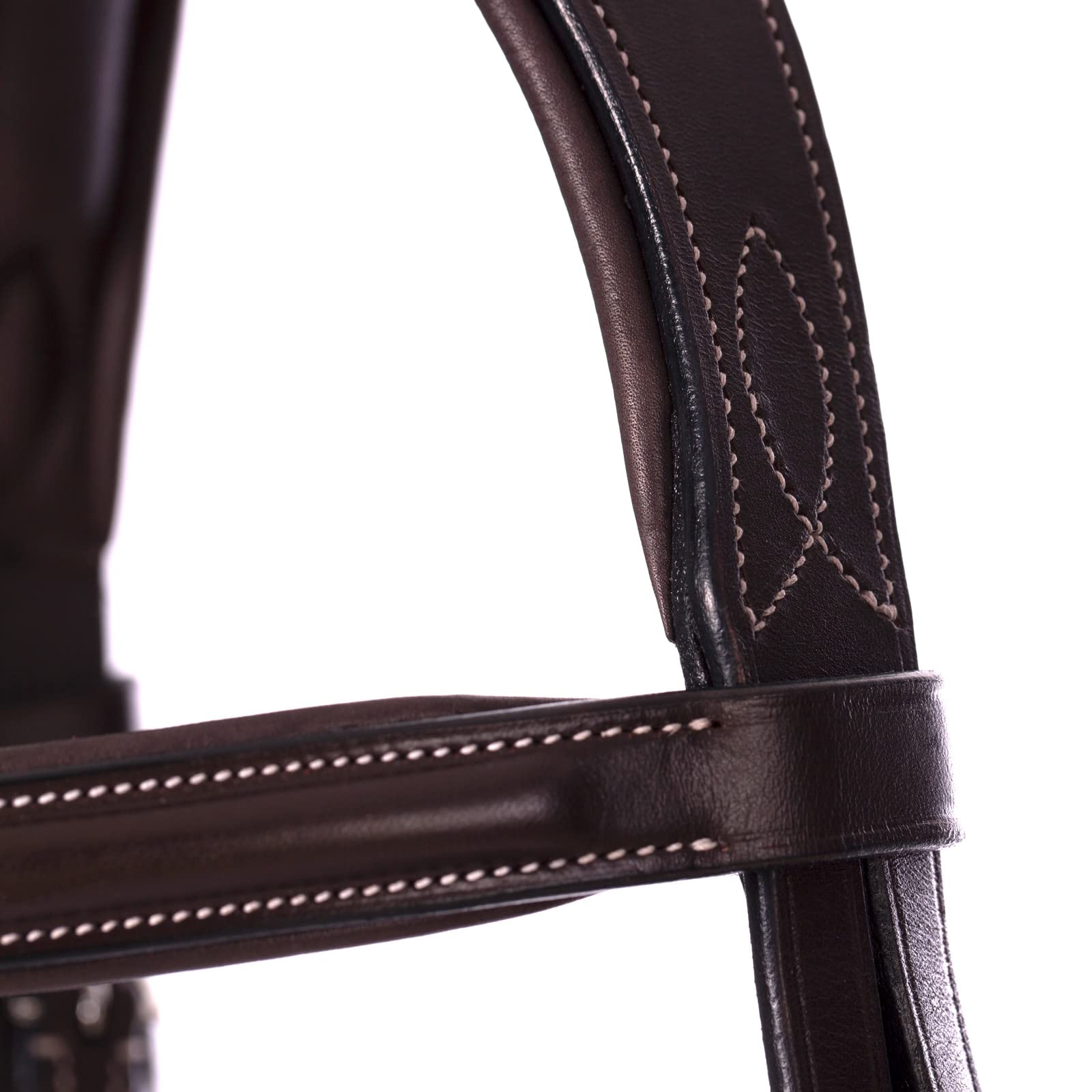 Equinavia Valkyrie Fancy Stitched Padded Cavesson Hunter Bridle with Reins - Premium Equestrian Riding Gear for Dressage & Show Jumping - Perfect for Competition & Training Sessions