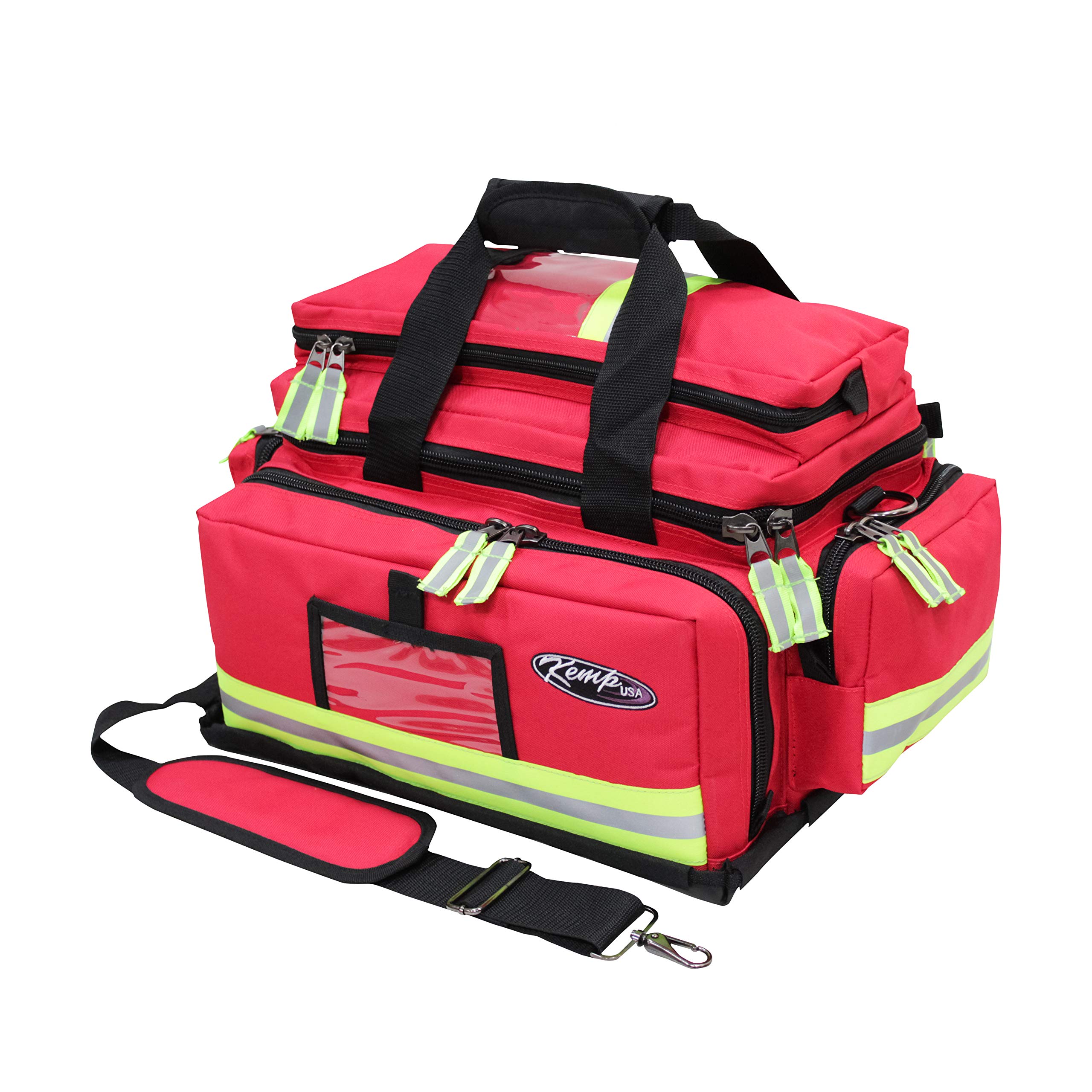Kemp USA Large Trauma EMS Bag - Professional Emergency Medical Bag for EMTs, First Responders & Survival Gear | Durable First Aid Kit, Trauma Kit for Emergency Response, Disaster Preparedness & Outdoor Adventures