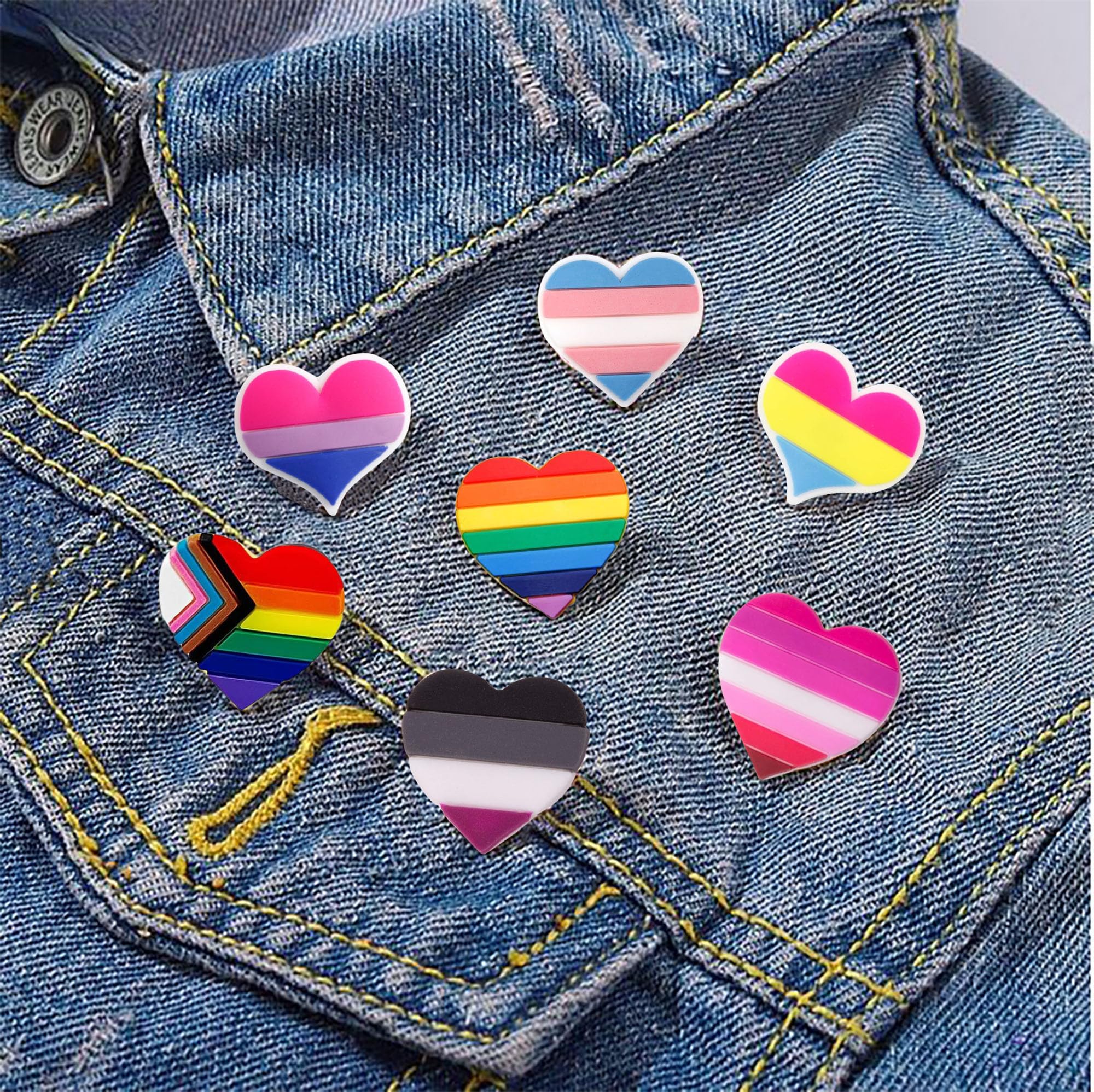 LGBTQ Pride Silicone Pins - Rainbow Flag Enamel Pins for Pride Month, Parades, Gifts & Everyday Wear | Show Your Support with Stylish LGBTQ+ Accessories