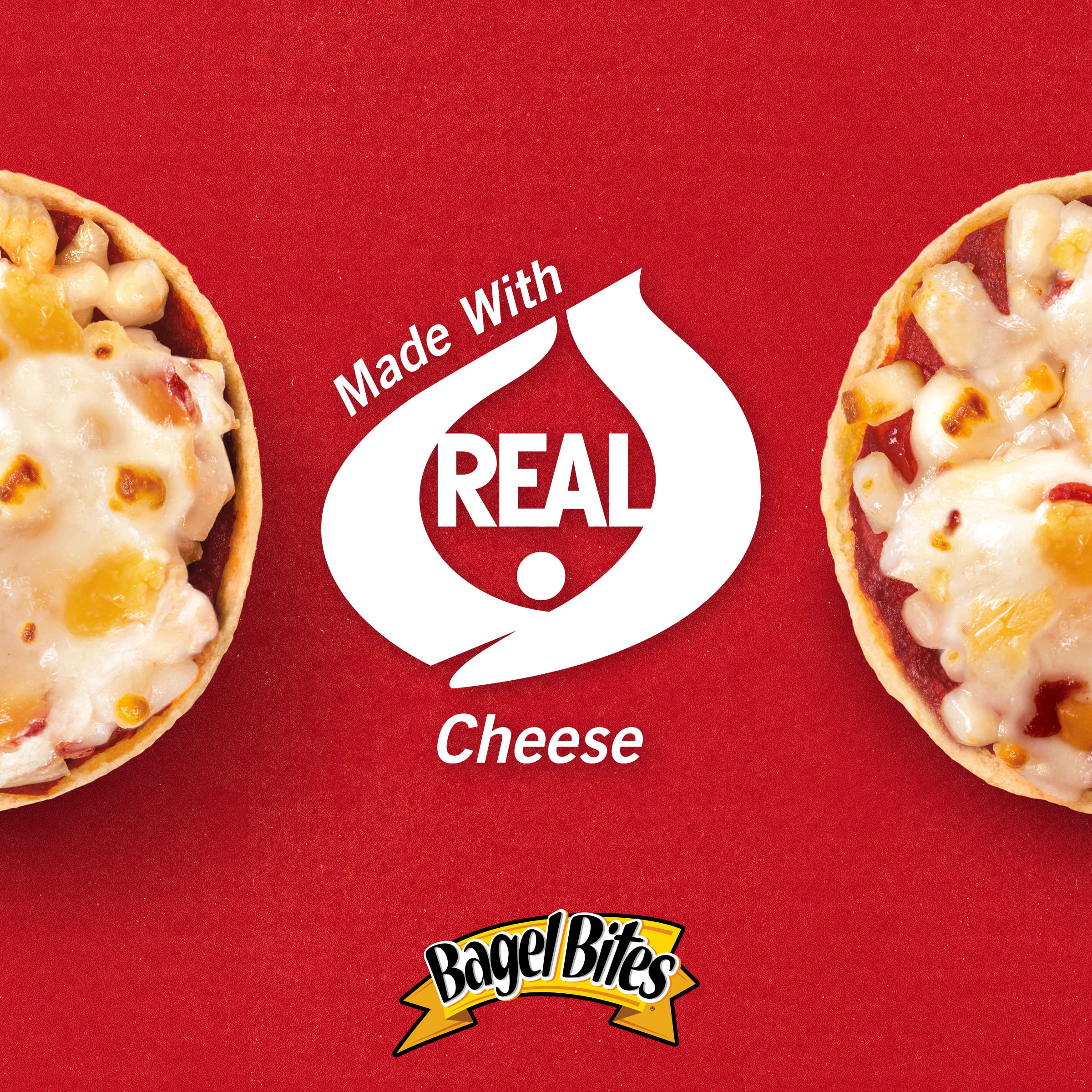 Bagel Bites Three Cheese Mini Pizza Bagels - Frozen Snack Pack (9 Count) | Quick & Easy Party Appetizers, After-School Snacks & Game Night Treats