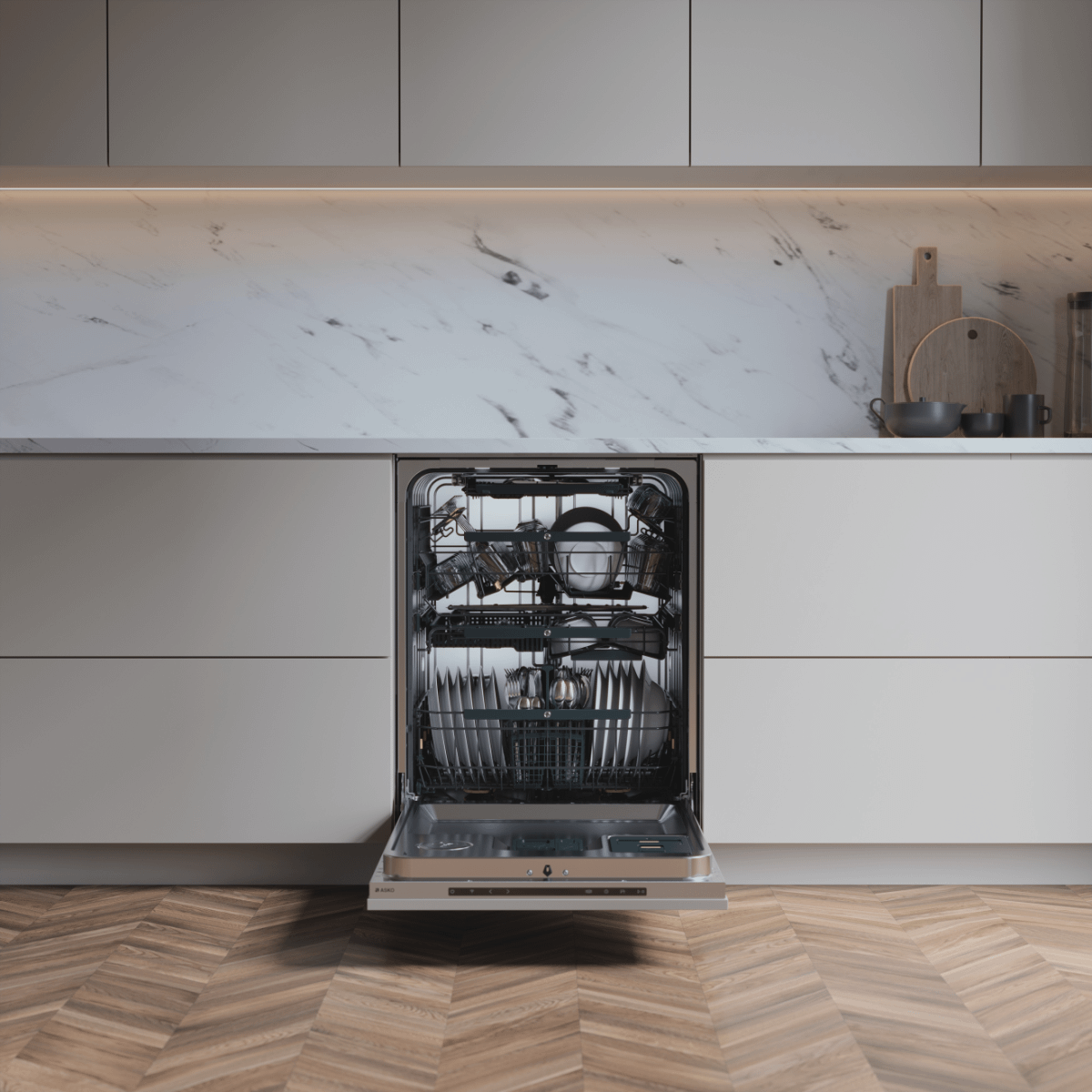 Asko DFI786XXLSOF Built-In Dishwasher - 24 Inch Stainless Steel, Ultra Quiet, Energy Star Certified - Perfect for Large Families and Open Kitchen Designs