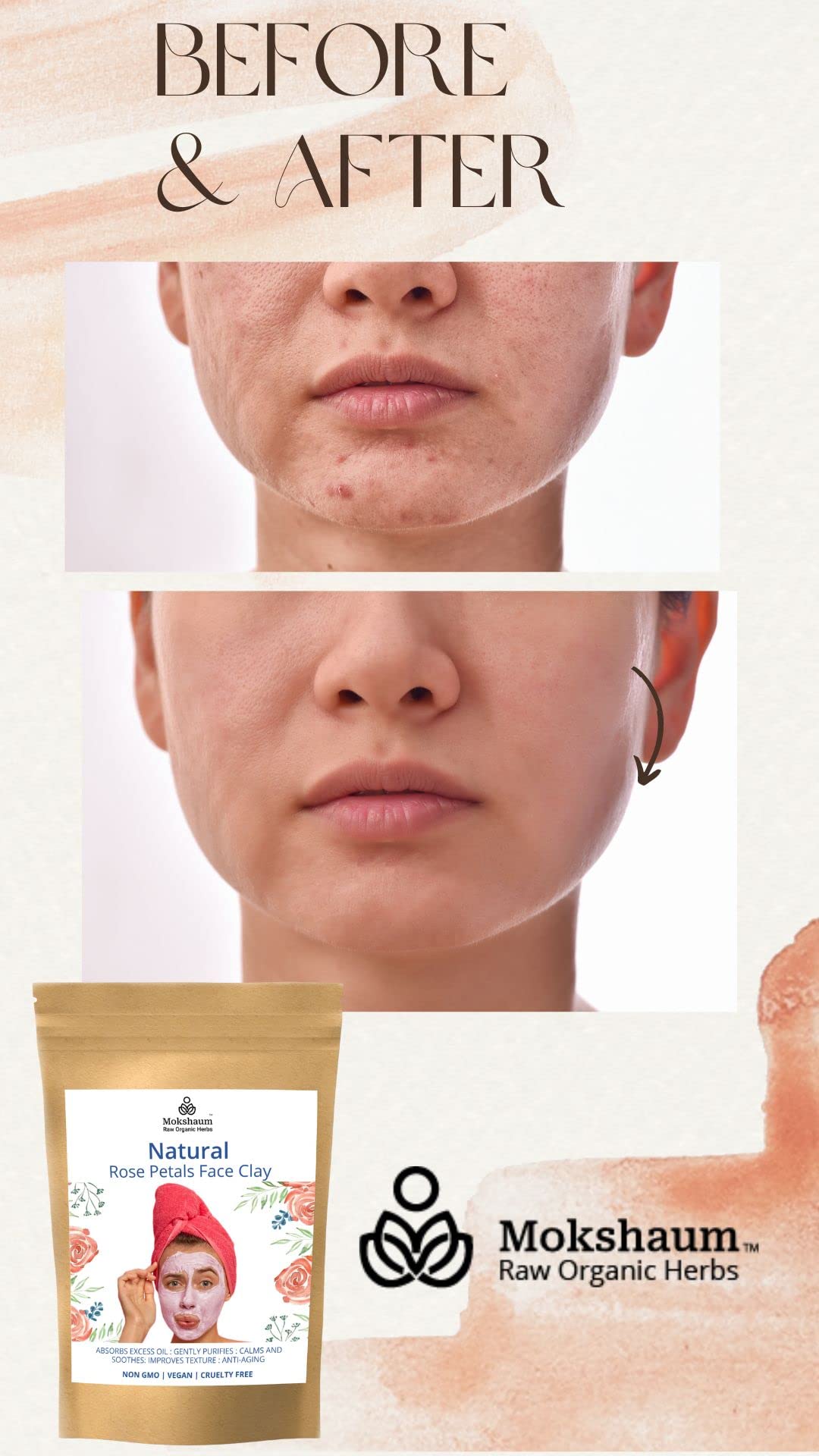 Premium Rose Petal Face Mask Powder - 200g for Radiant & Nourished Skin | All Skin Types | DIY Skincare & Spa Day at Home