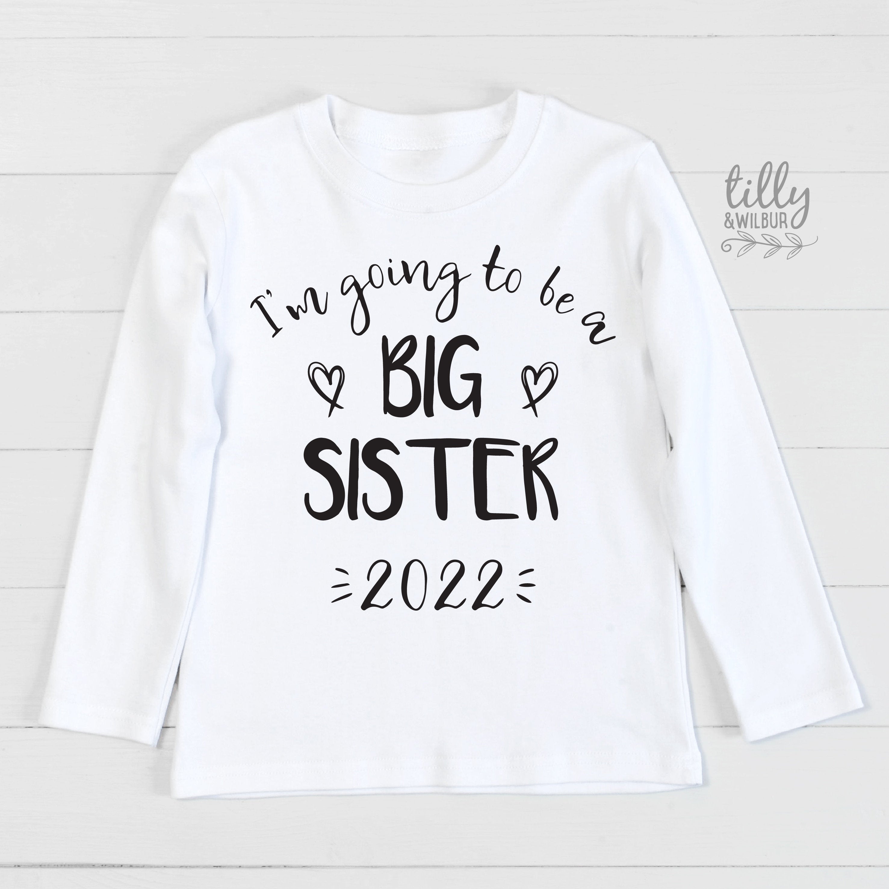Big Sister T-Shirt - Comfortable & Stylish Sibling Gift for Women & Girls - Perfect for Family Events, Birthdays & Matching Outfits