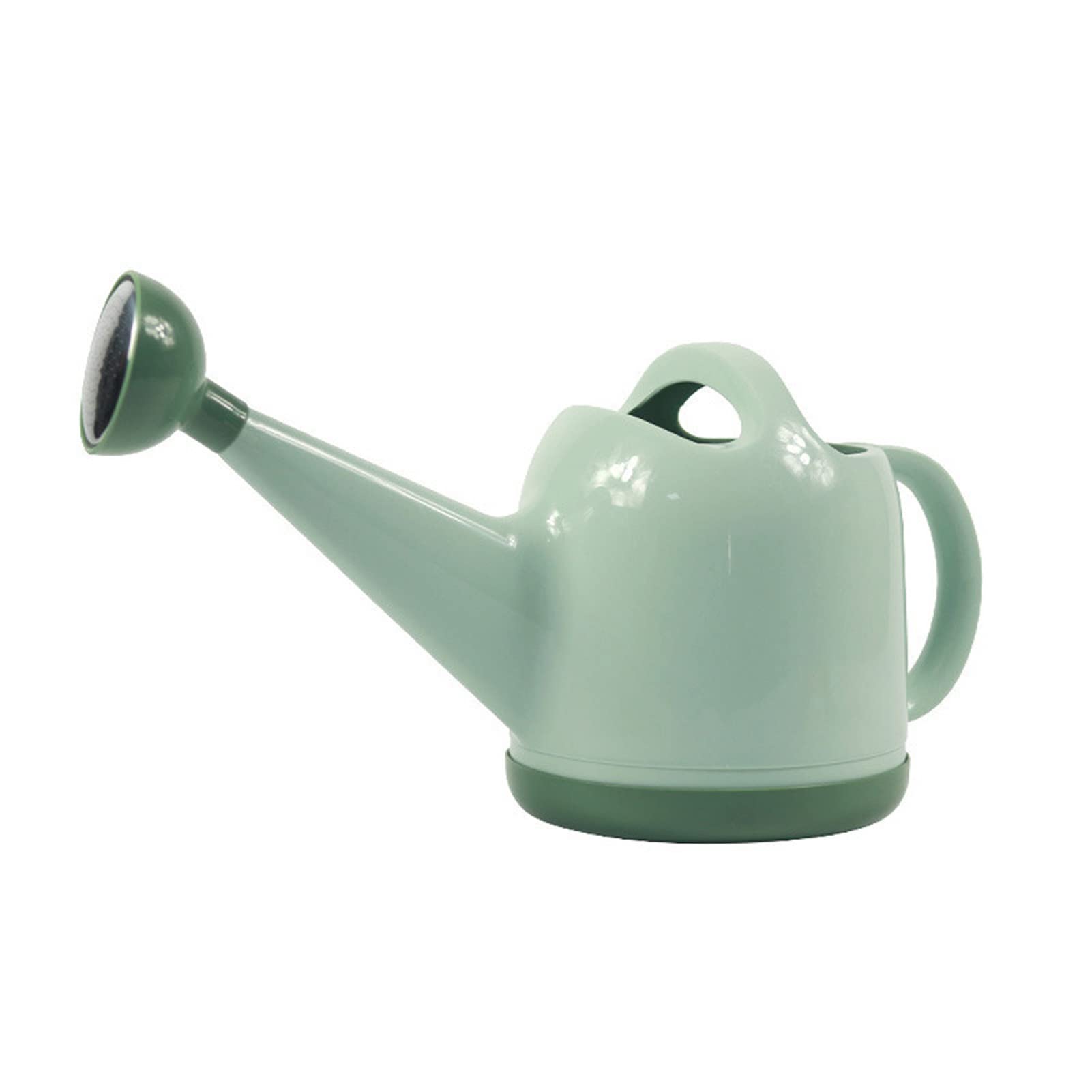 1 Gallon Watering Can with Detachable Sprinkler Head - Large Long Spout Indoor Outdoor Plant Watering Can for Garden, Flowers, Bonsai - Light Green Plastic Watering Can (Perfect for Houseplants, Balcony Gardens & Backyard Plant Care)