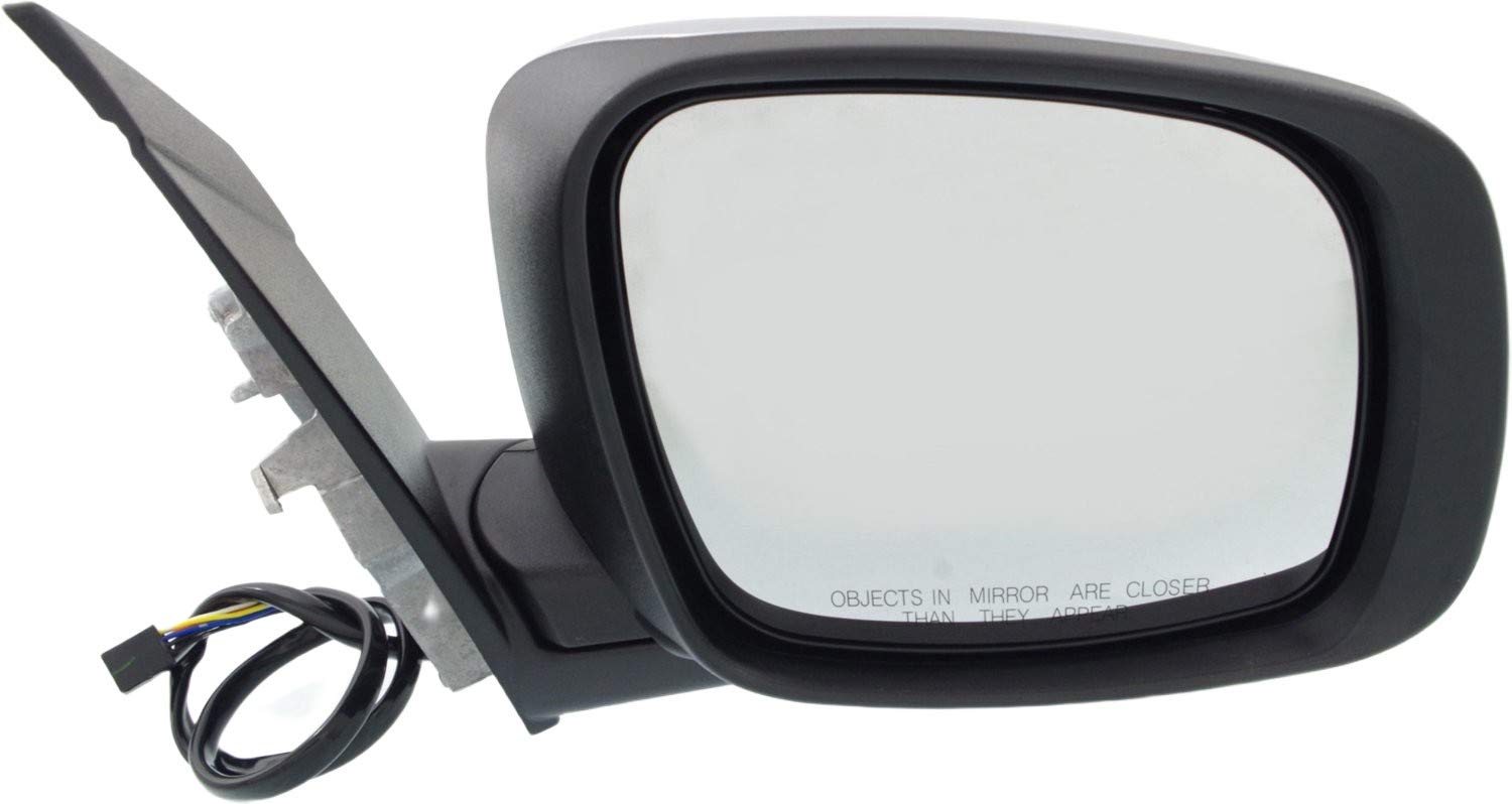 Power Heated Side Mirror with Turn Signal for Dodge Grand Caravan 2008-2019 - Passenger Side, Power Fold, Chrome (No Memory) - Perfect for Winter Driving & Enhanced Safety