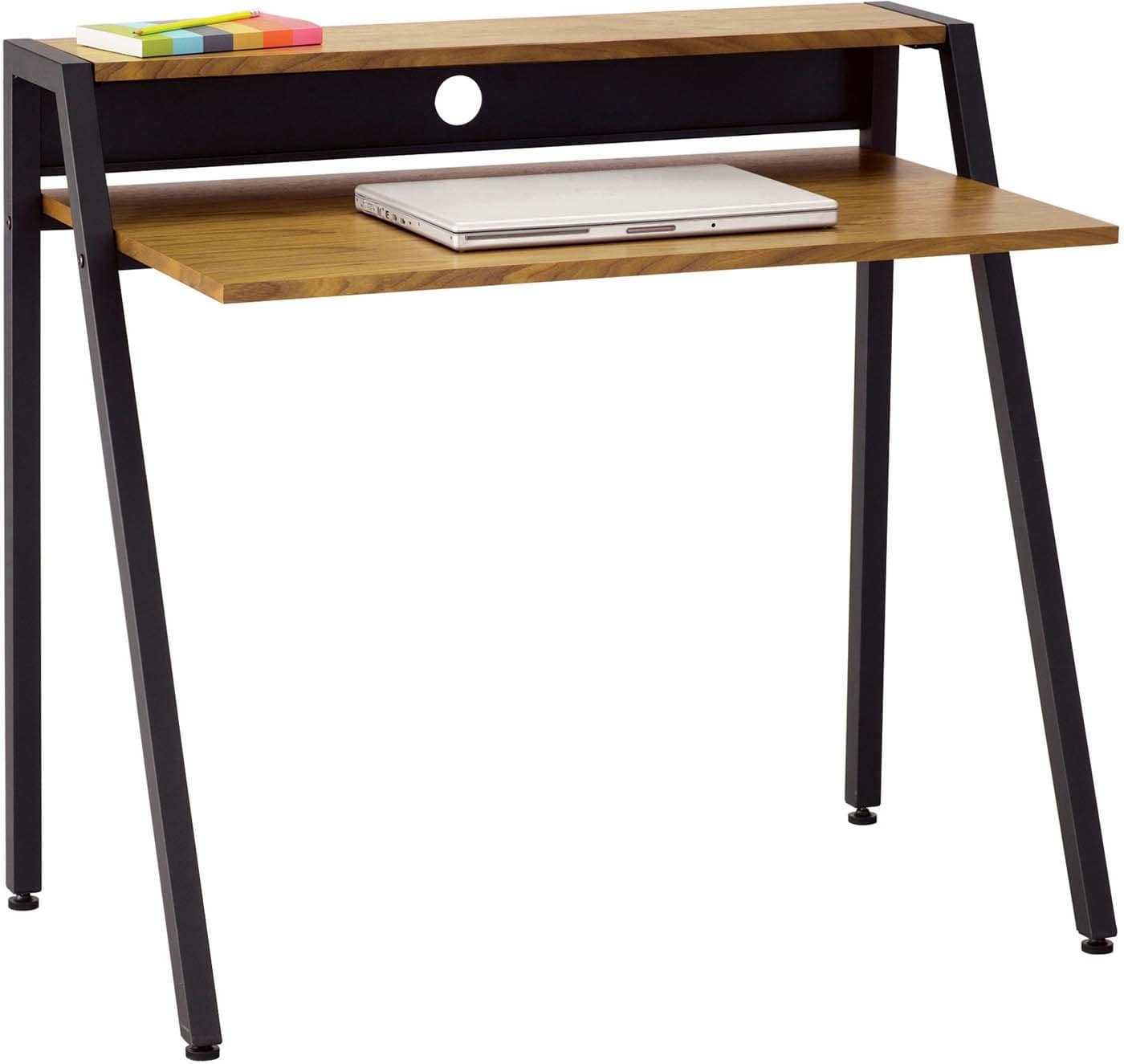 Safco Modern Writing Desk with Beech Wood Top and Sturdy Frame - Perfect for Home Office, Study, or Workspace [Model 1951]