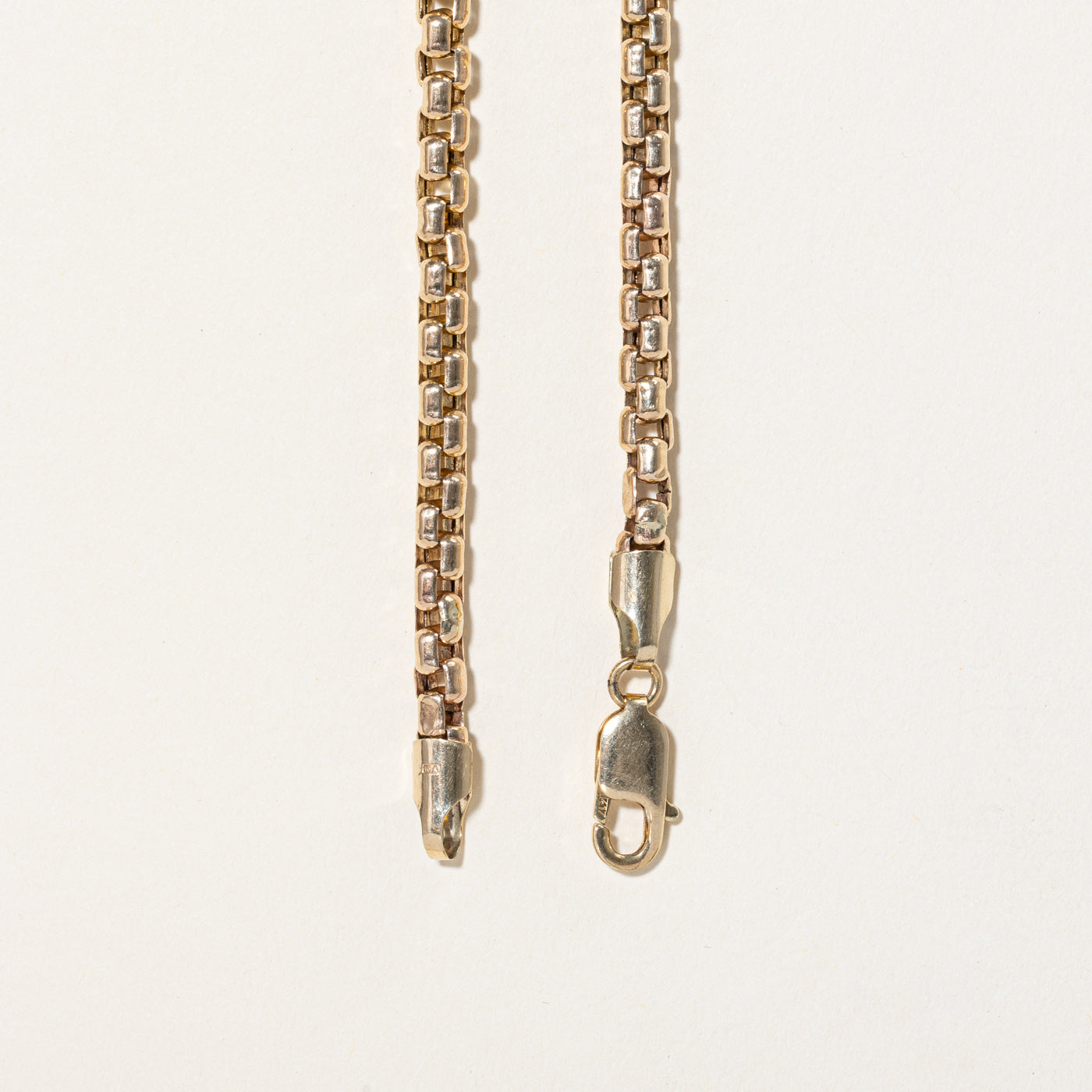 10K Yellow Gold Rounded Box Link Chain Necklace 22 Inches - Elegant Jewelry for Women, Perfect for Everyday Wear, Parties & Special Occasions