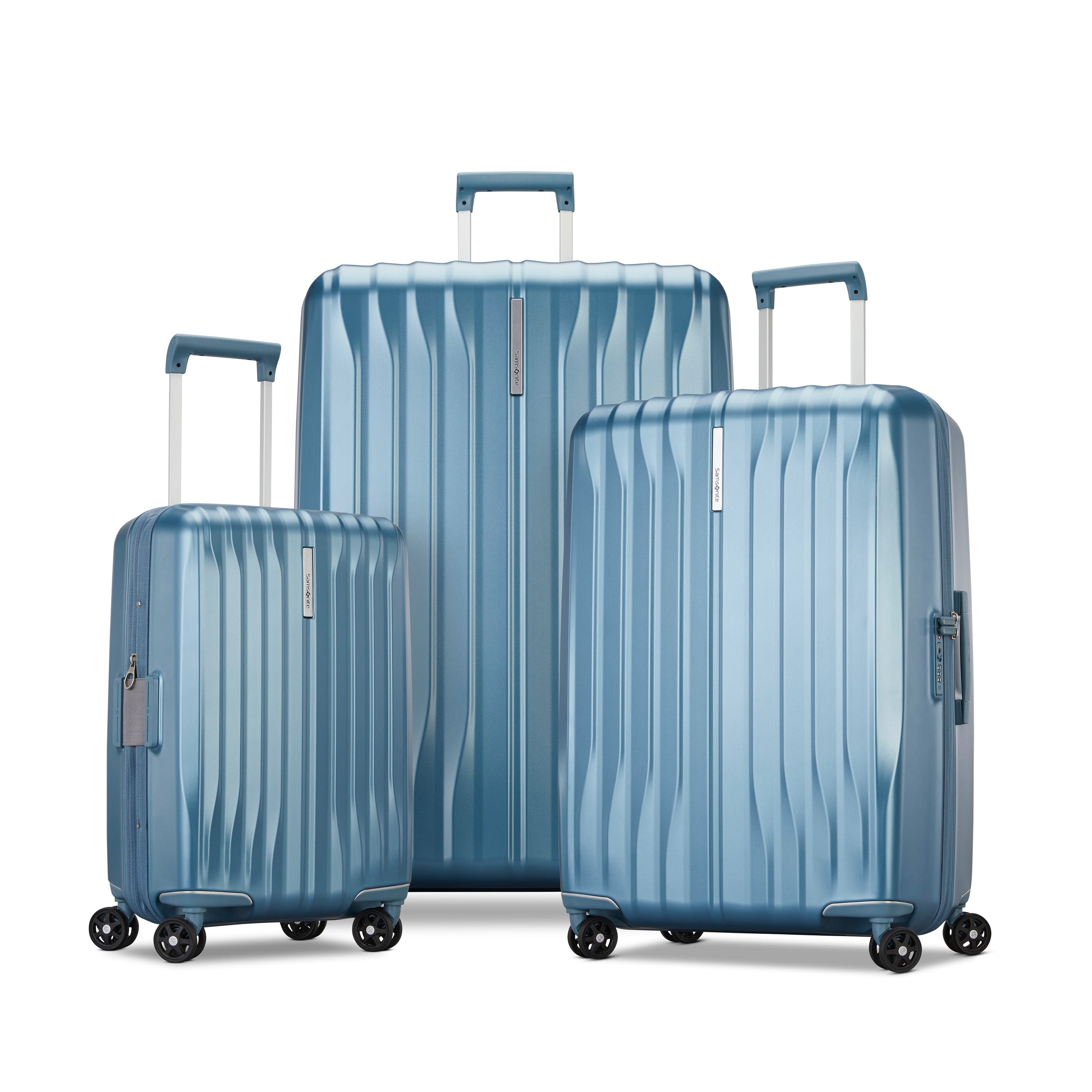 Samsonite Uplift Hardside Spinner 3-Piece Nested Luggage Set - Lightweight Expandable Suitcase with 360° Wheels for Travel, Business Trips & Vacations