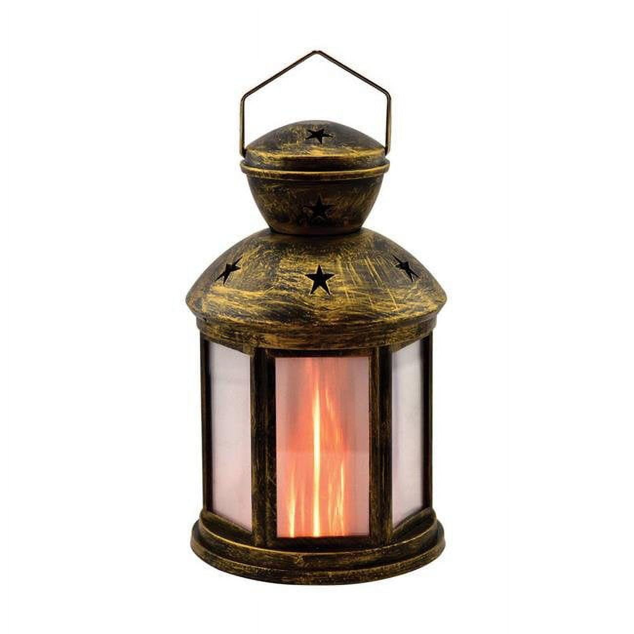 LED Plastic Flameless Lantern - Battery Operated Decorative Lights for Indoor/Outdoor Use - Perfect for Halloween, Christmas, Parties, Weddings & Camping