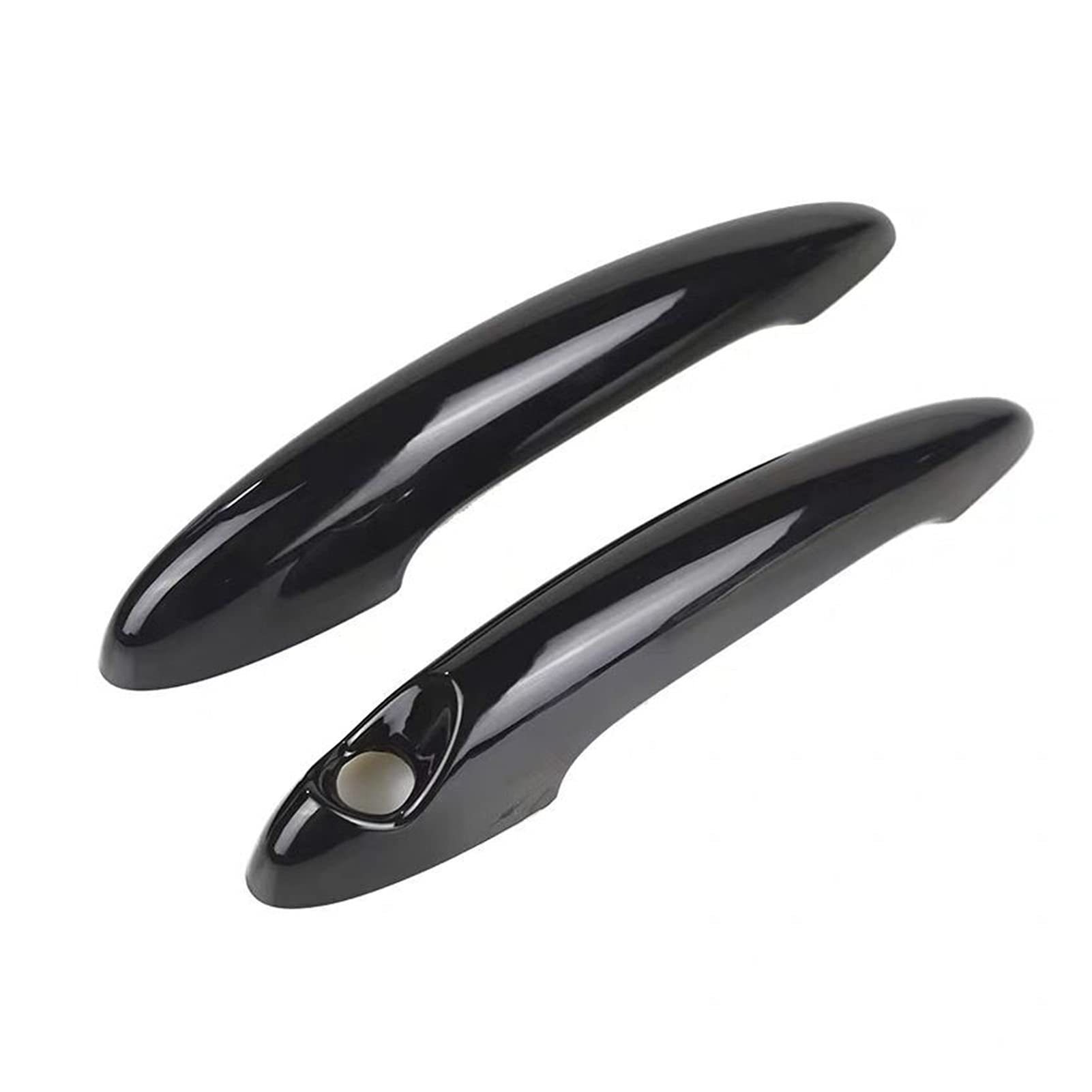 Premium Gloss Black Carbon Fiber Car Door Handle Cover for BMW Mini Cooper S R50 R52 R53 R55 R56 R57 R58 R59 R61 - Durable Exterior Accessory (Dark Grey) - Enhance Style & Protection for Urban Driving & Car Shows